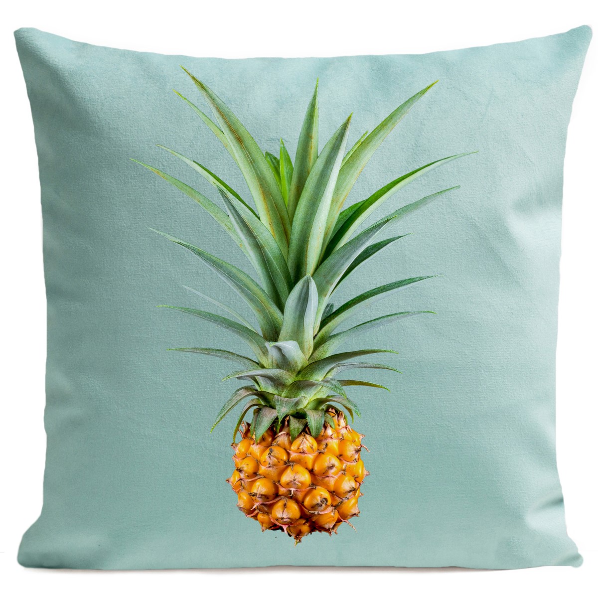 Coussin Ananas Mr. Pineapple Velours 60x60cm