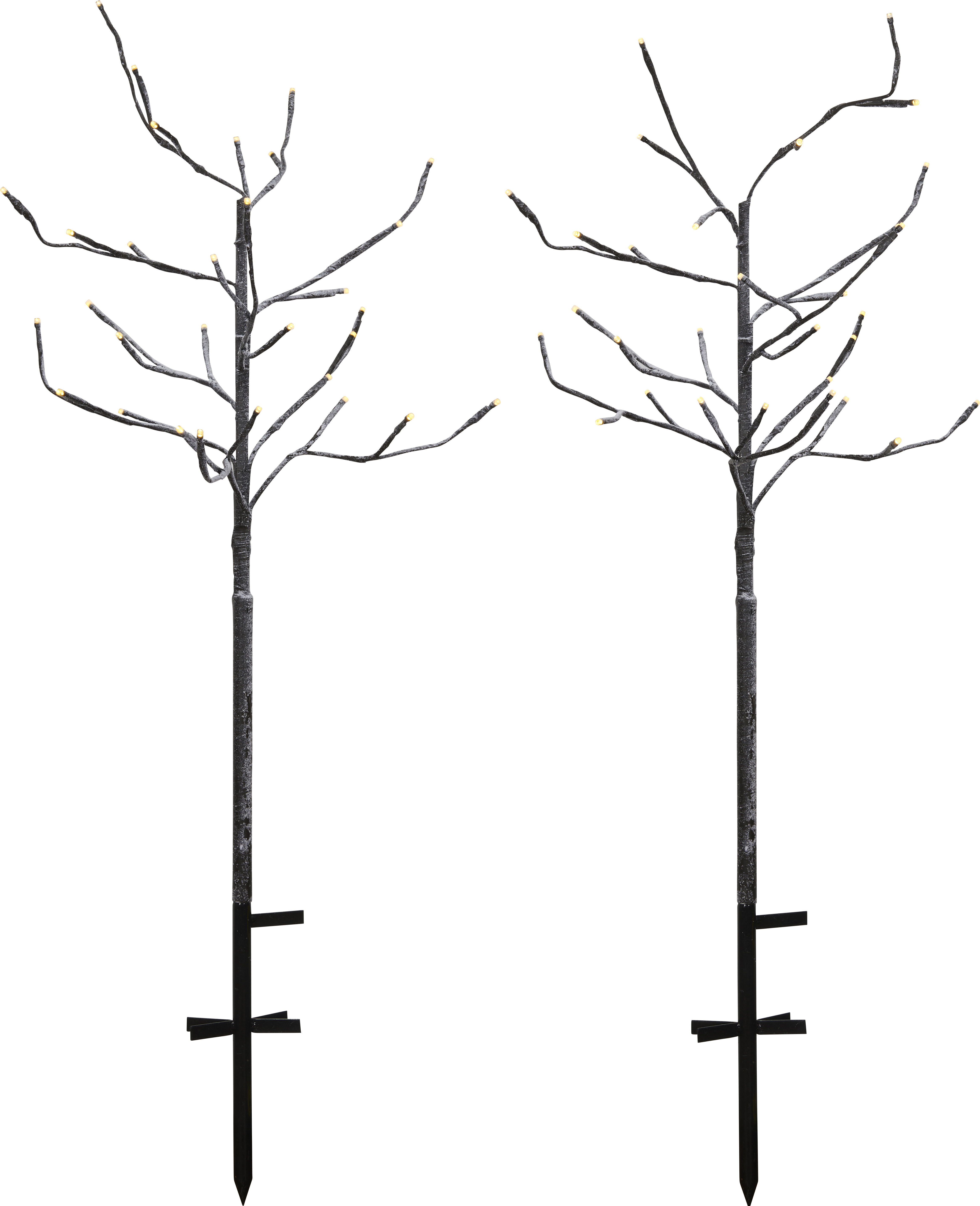 Lot de 2 arbres lumineux 2x30 LED télécommandables Lot de 2 arbres lumineux 2x30 LED télécommandables