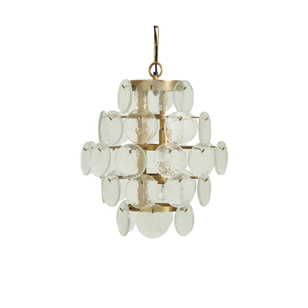Suspension lustre verre et laiton - Nordal