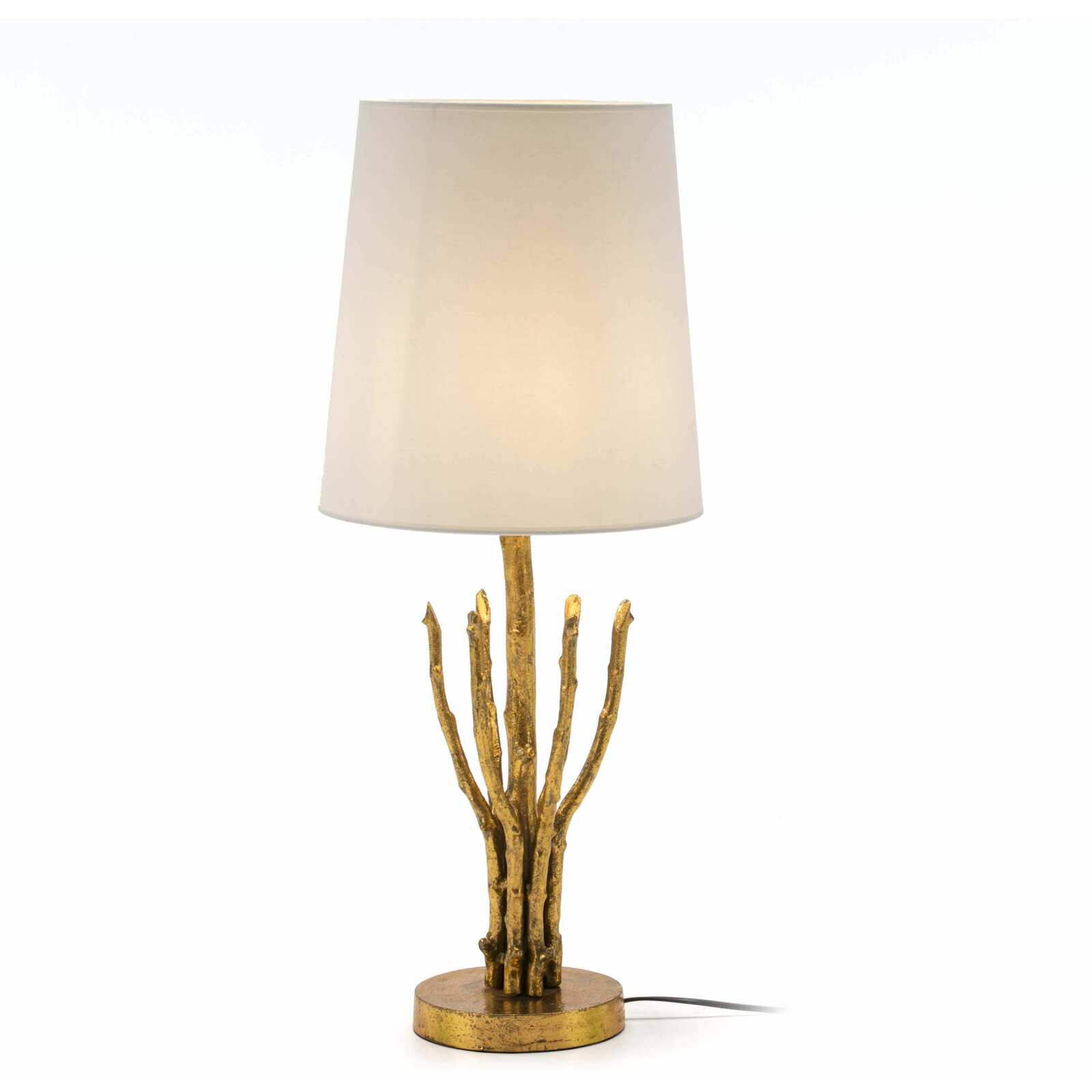 Lampe de table design couleur dorée