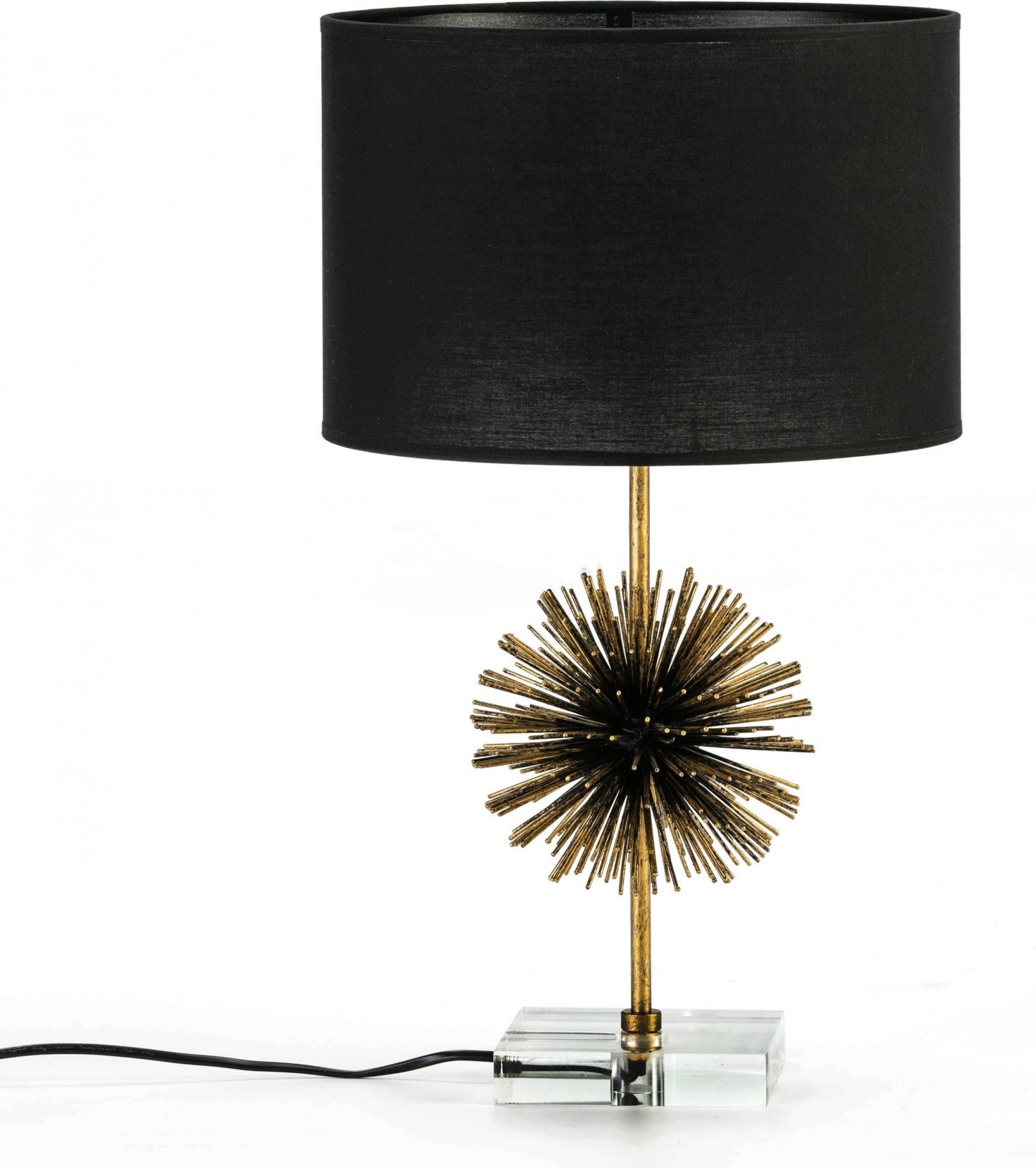 Lampe de table sans abat-jour design couleur dorée Lampe de table sans abat-jour design couleur dorée