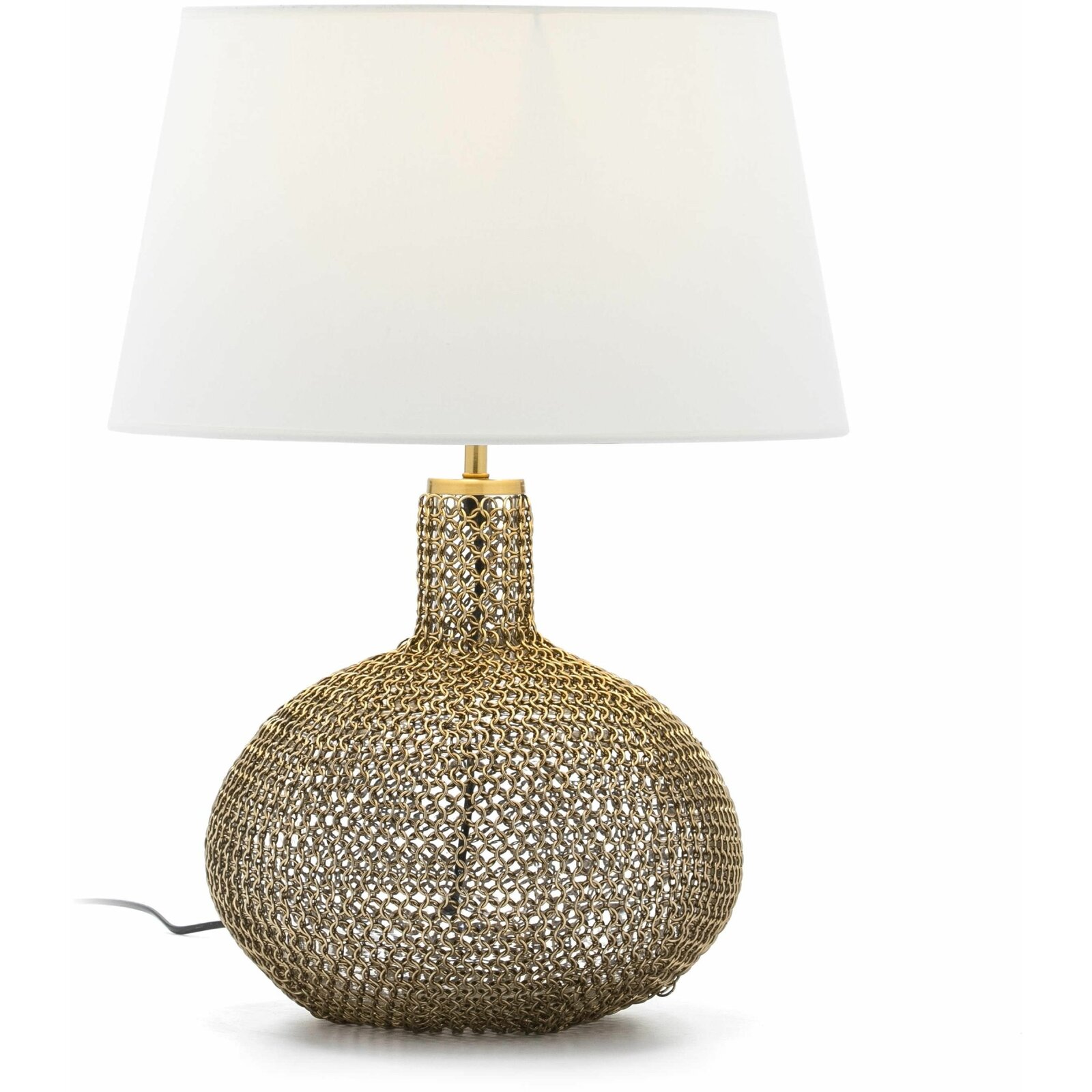 Lampe de table design couleur dorée