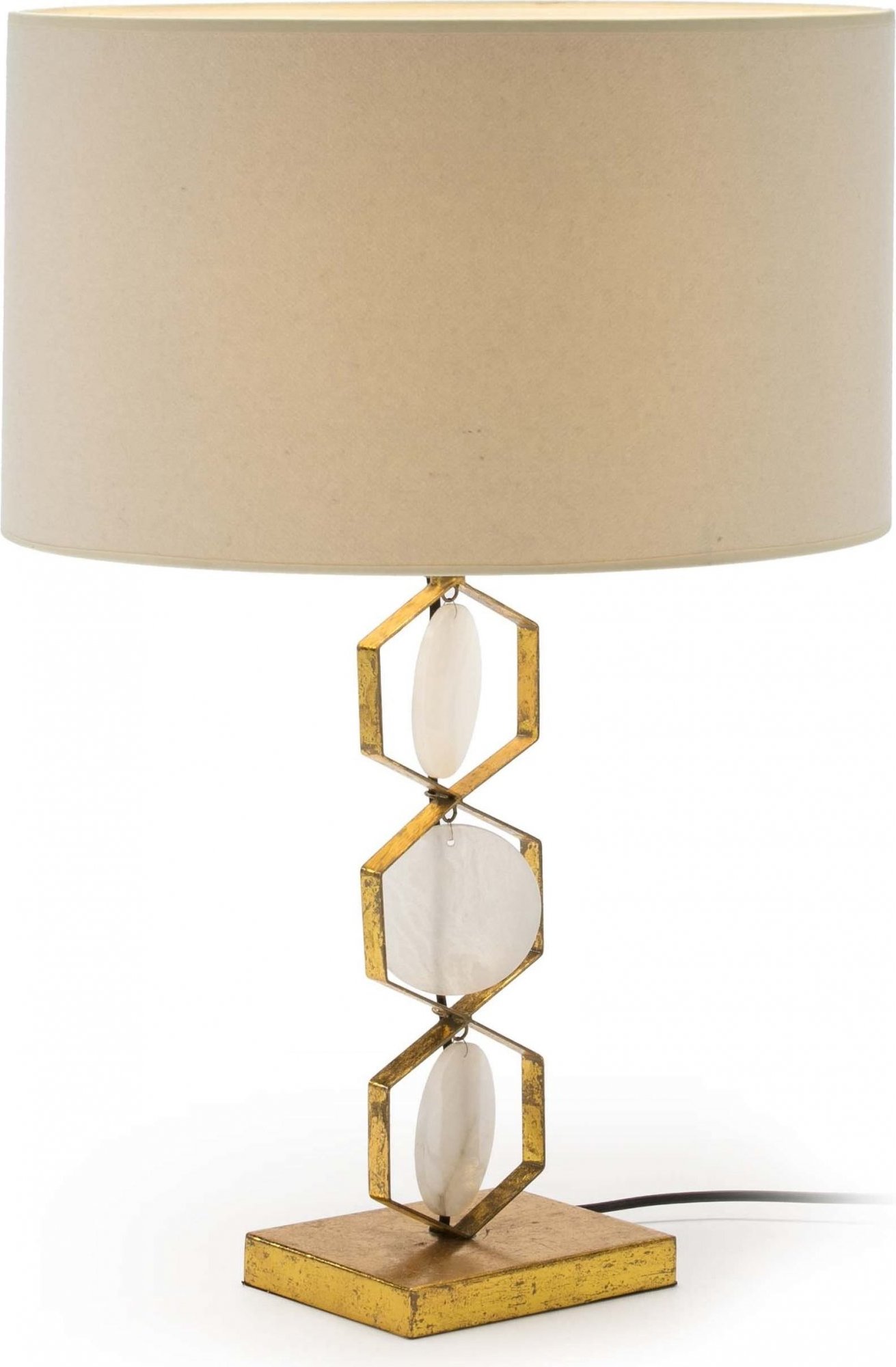 Lampe de table design couleur dorée Lampe de table design couleur dorée