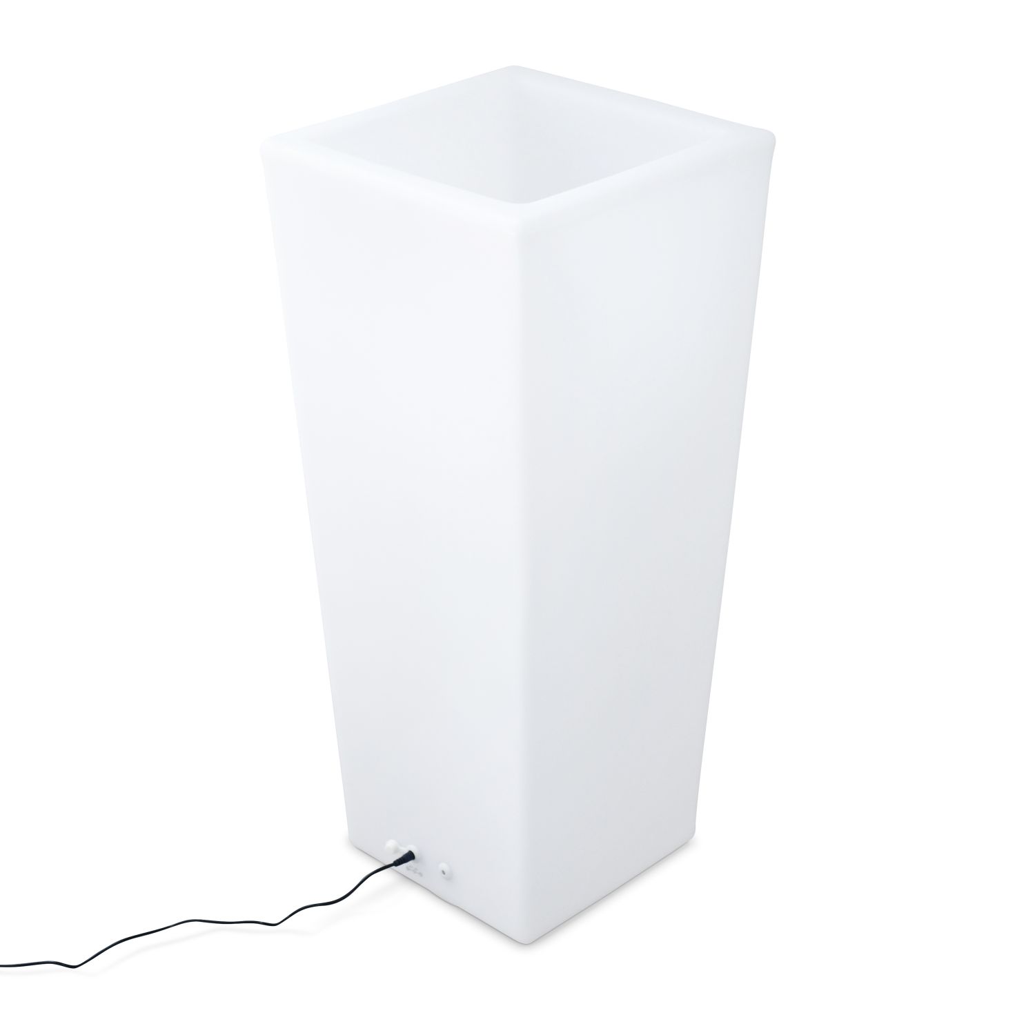 Pot de fleurs décoratif lumineux LED 75cm 16 couleurs rechargeable