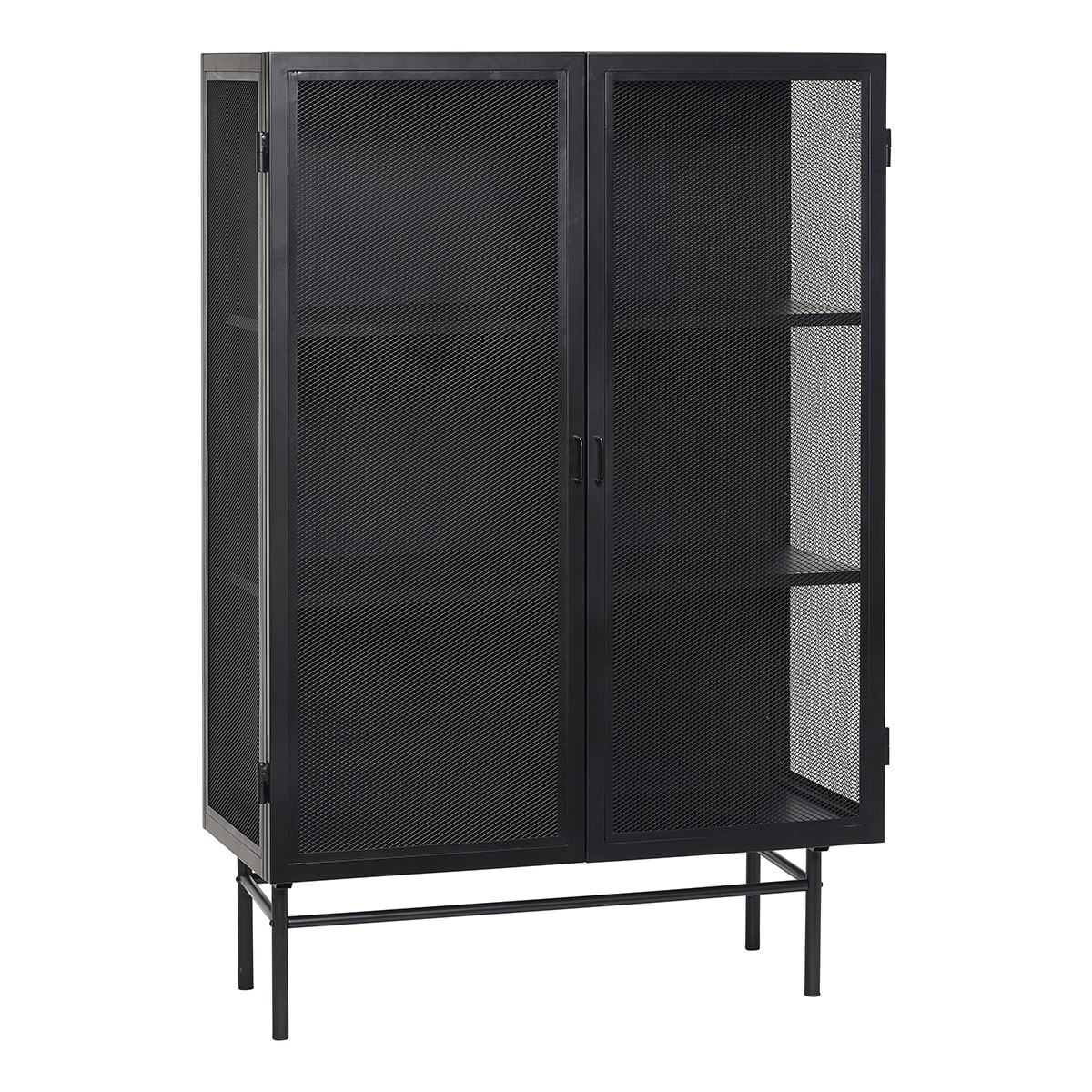 Buffet haut design métal effet cannage - Hubsch Buffet haut design métal effet cannage - Hubsch