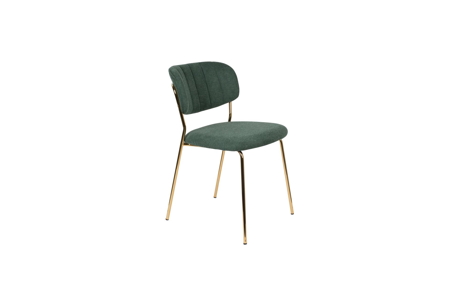 chaise en tissu vert foncé