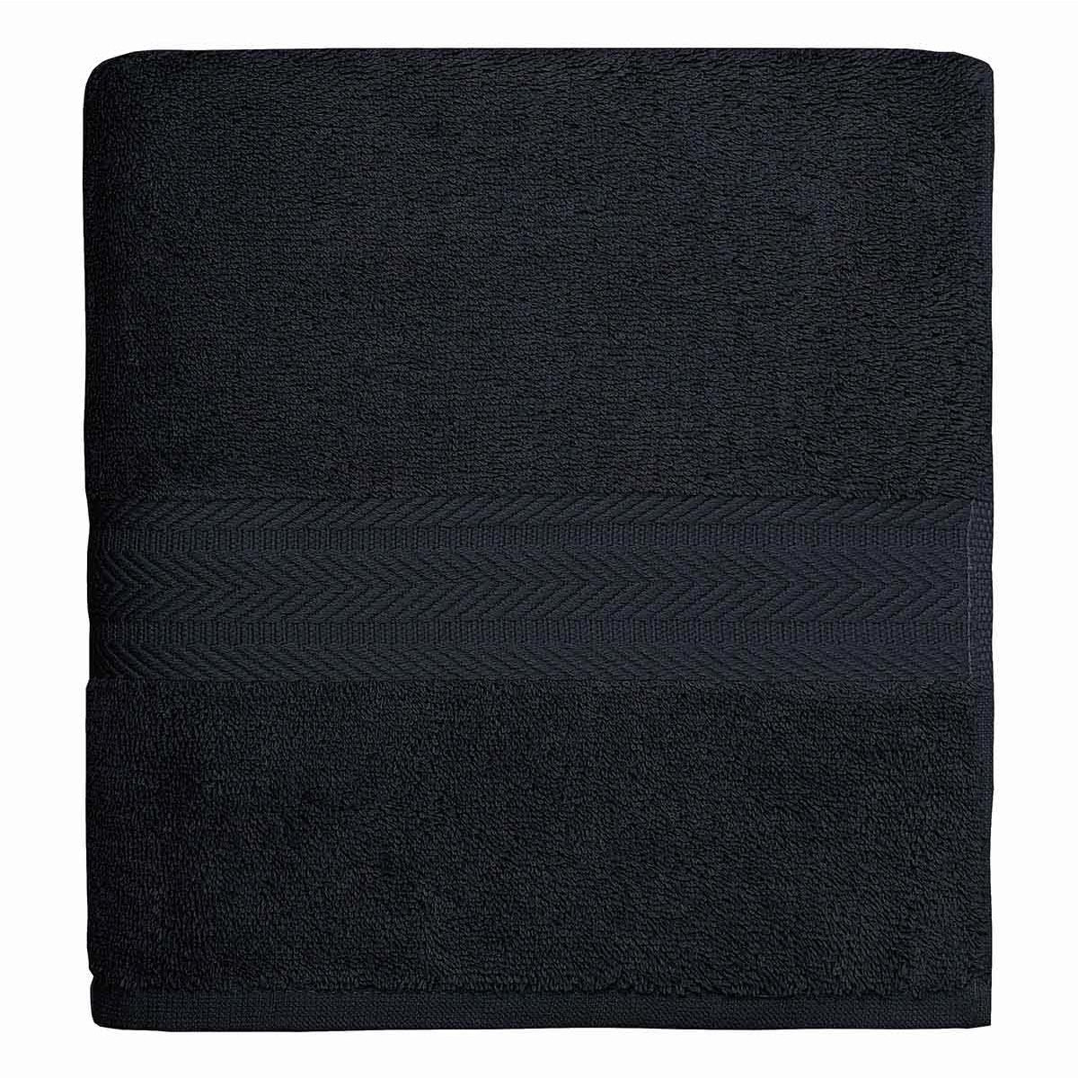 Drap de bain 550gr/m² noir 70x140 cm Drap de bain 550gr/m² noir 70x140 cm