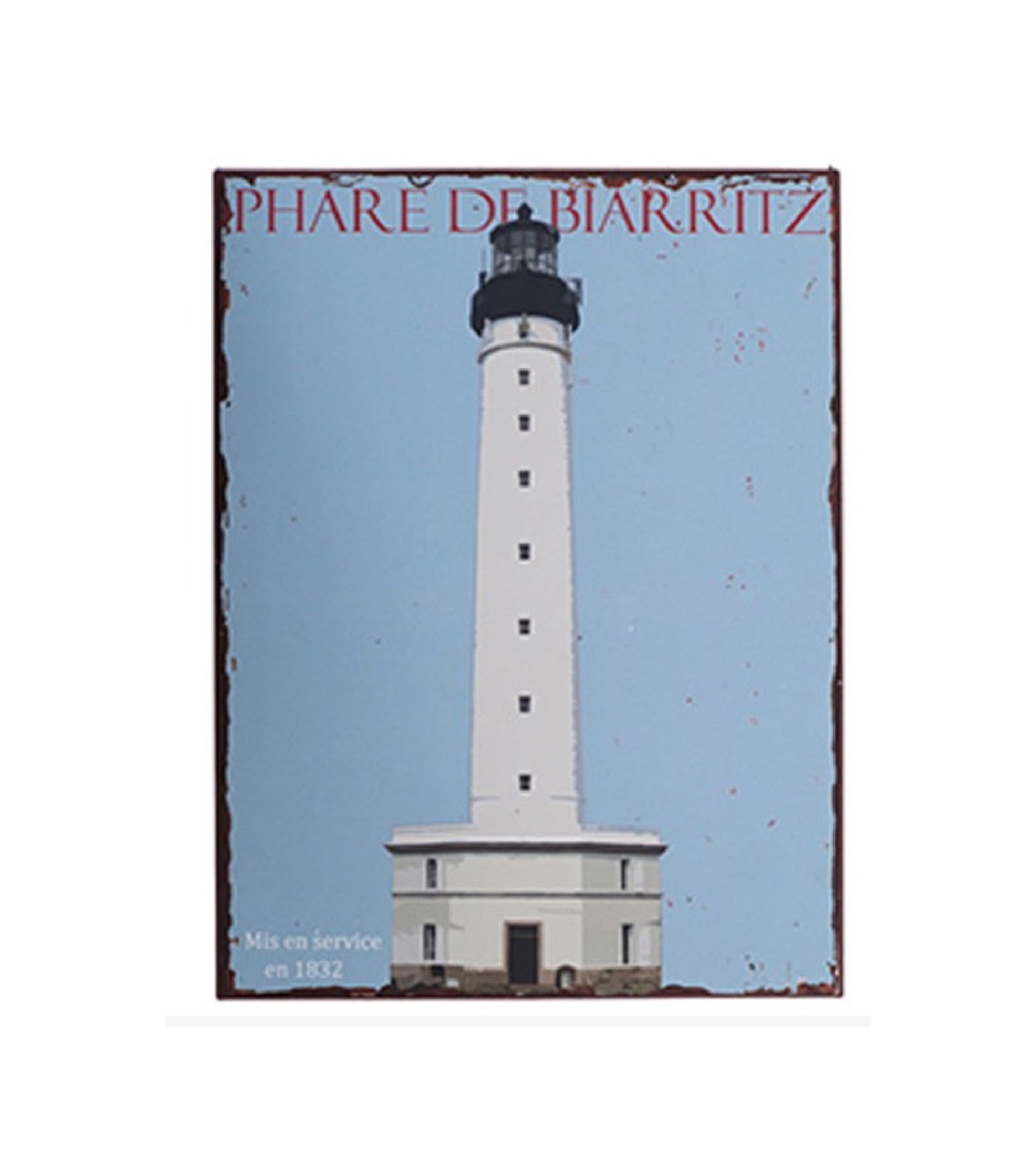 Plaque décorative murale métal 26x35