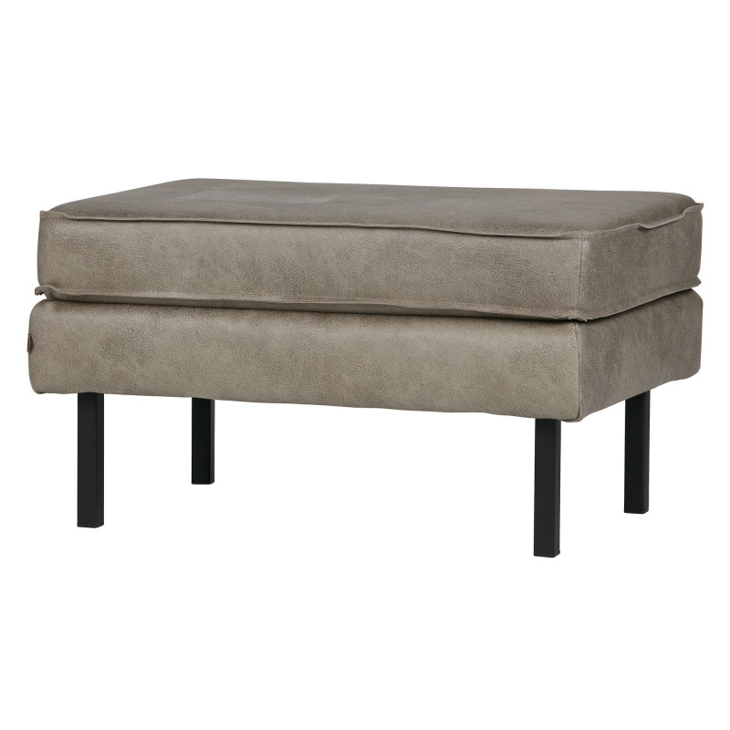 Repose-pieds en Elephant Skin taupe (photo) Repose-pieds en Elephant Skin taupe