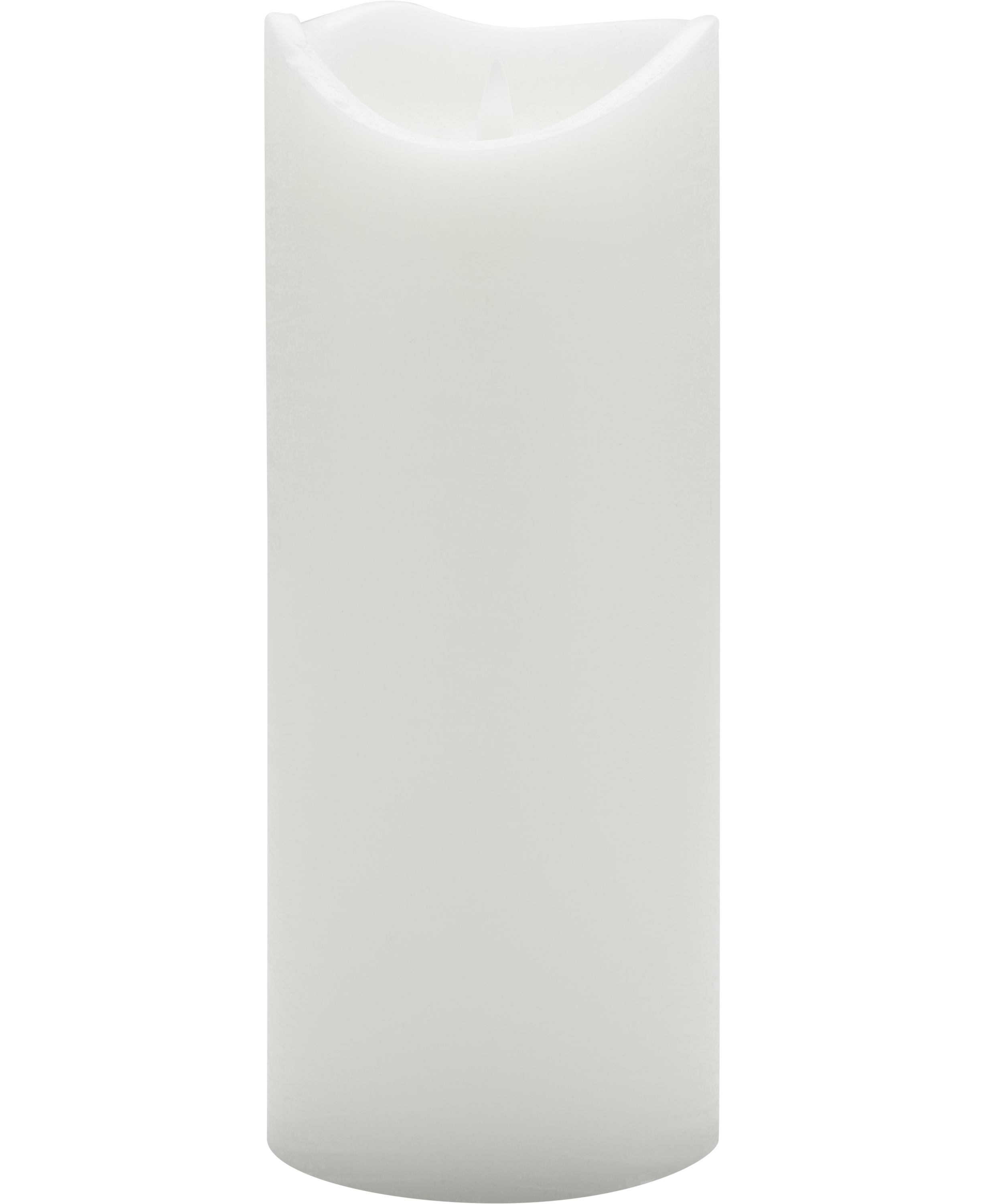 Bougie LED cire vacillante télécommandable 10x25cm