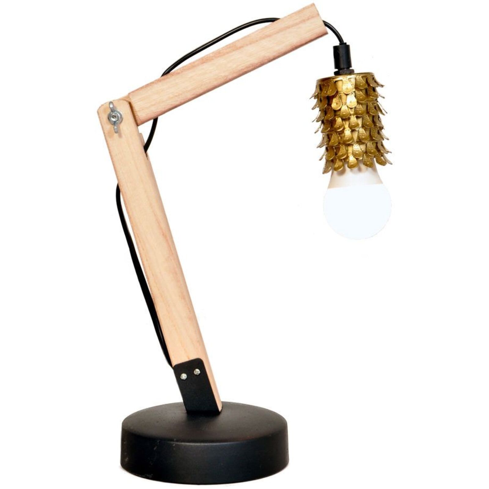 Lampe de bureau design couleur dorée Lampe de bureau design couleur dorée