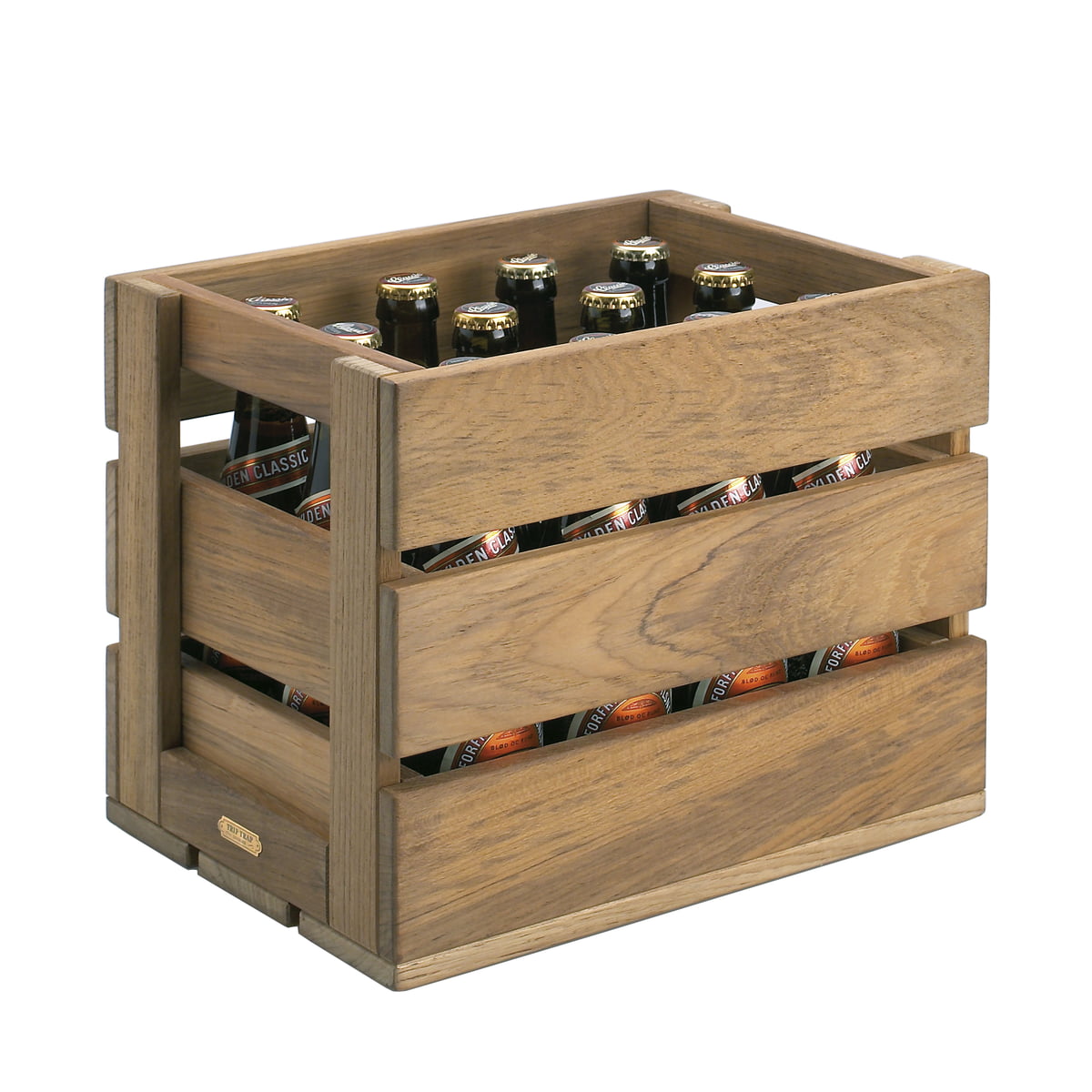 Caisse de bière en teck Caisse de bière en teck