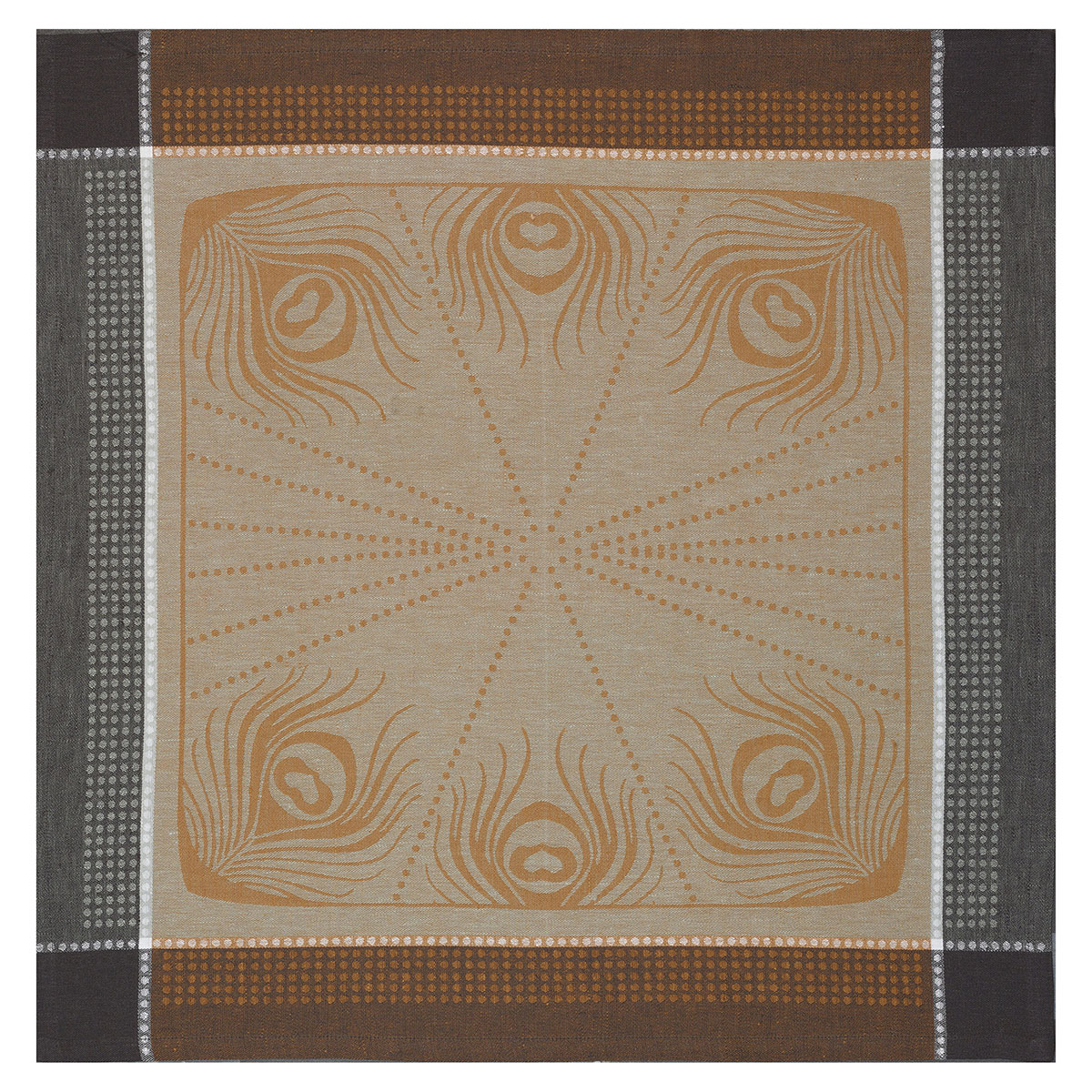 Serviette de table en lin multi 58x58 (photo) Serviette de table en lin multi 58x58