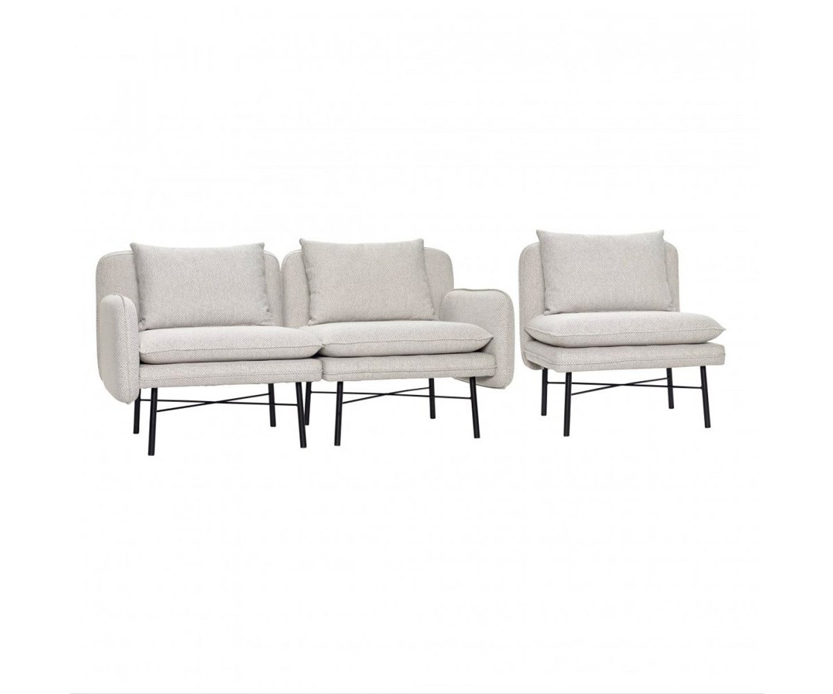 CanapÃ© ensemble 3 fauteuils design - Hubsch