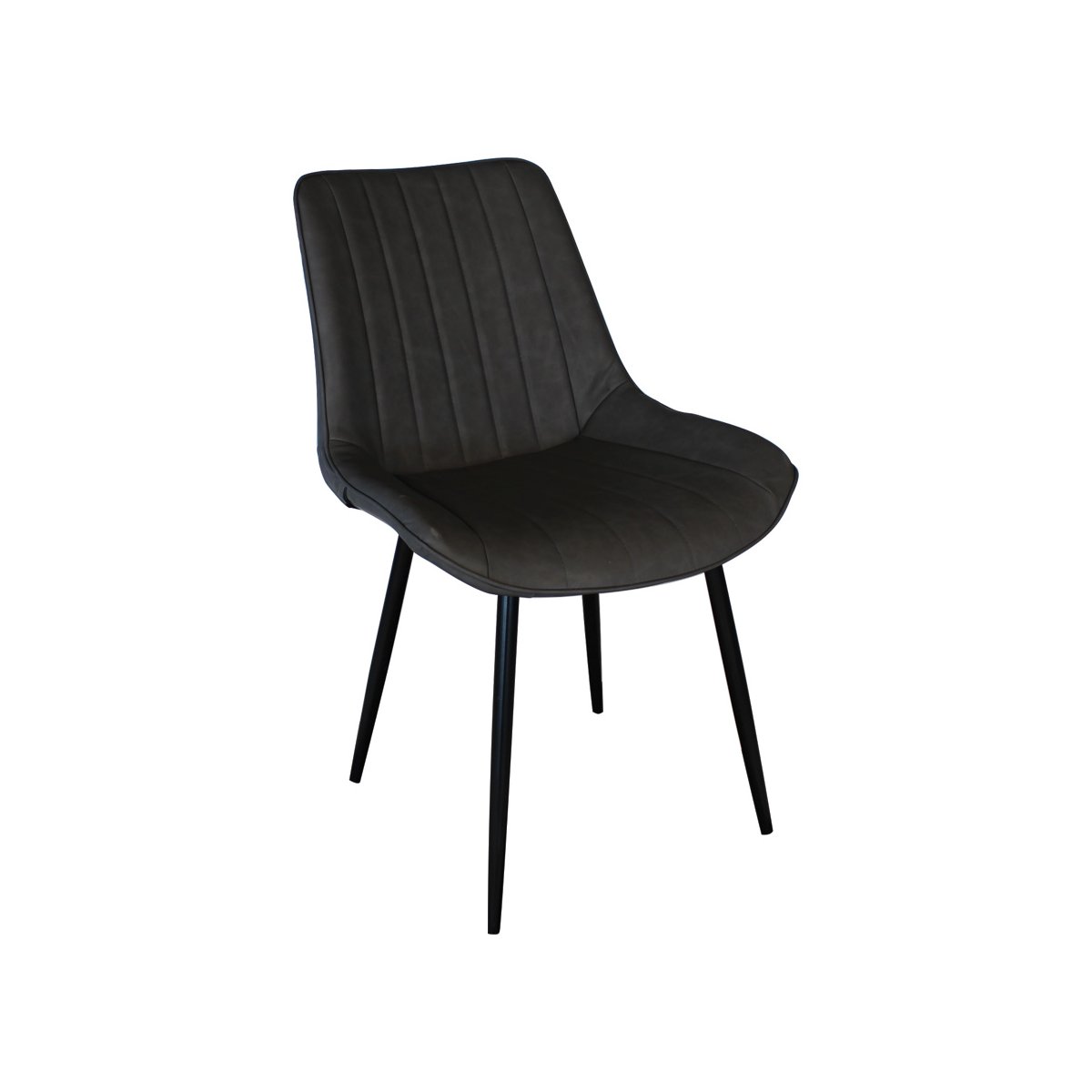 Chaise design rembourrée Gris (photo) Chaise design rembourrée Gris