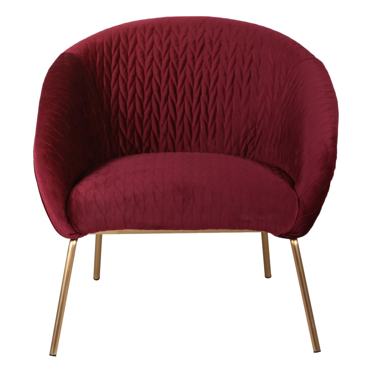 Fauteuil en velours style art déco chic bordeaux