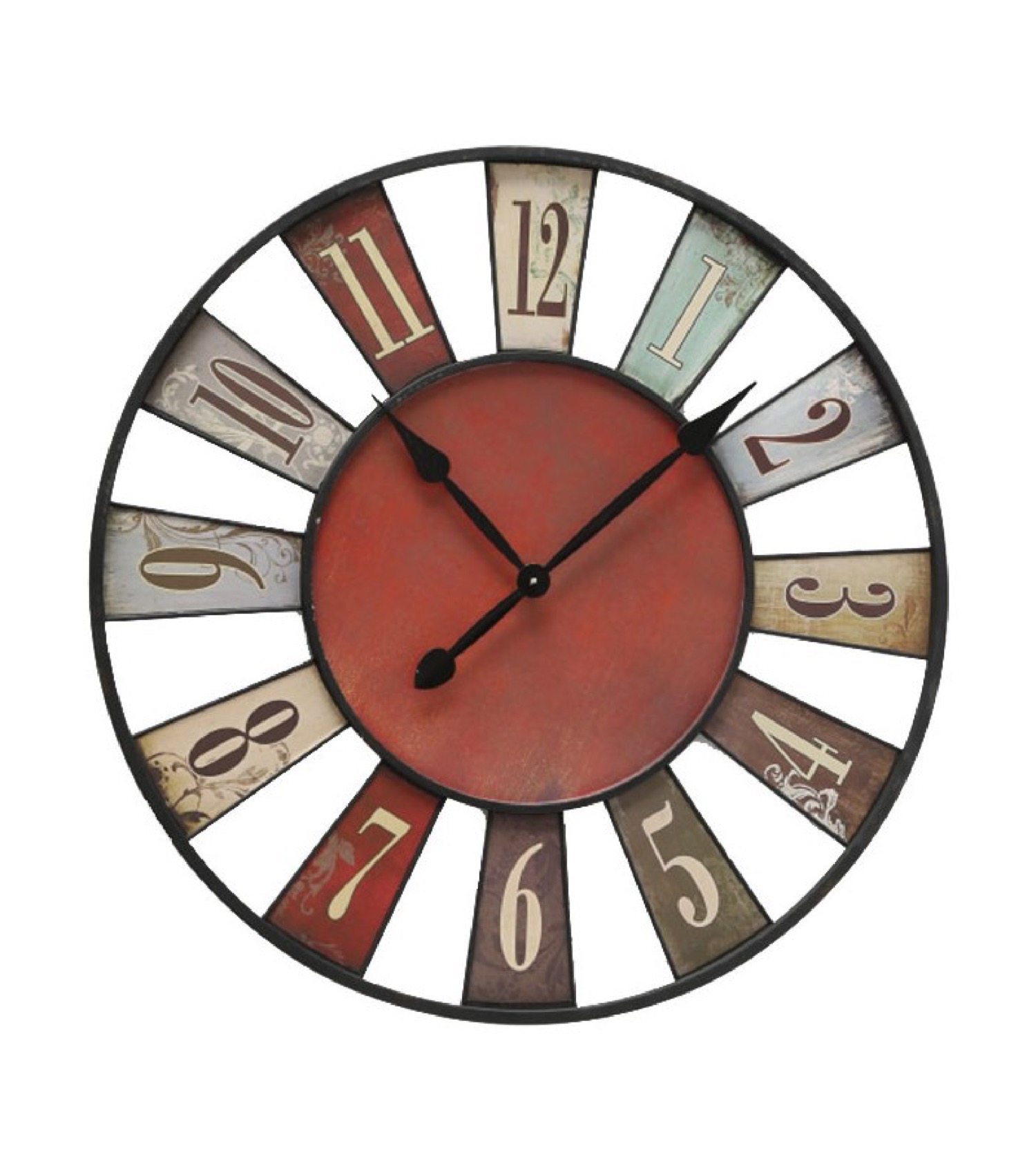 Horloge murale multicolore D74 Horloge murale multicolore D74