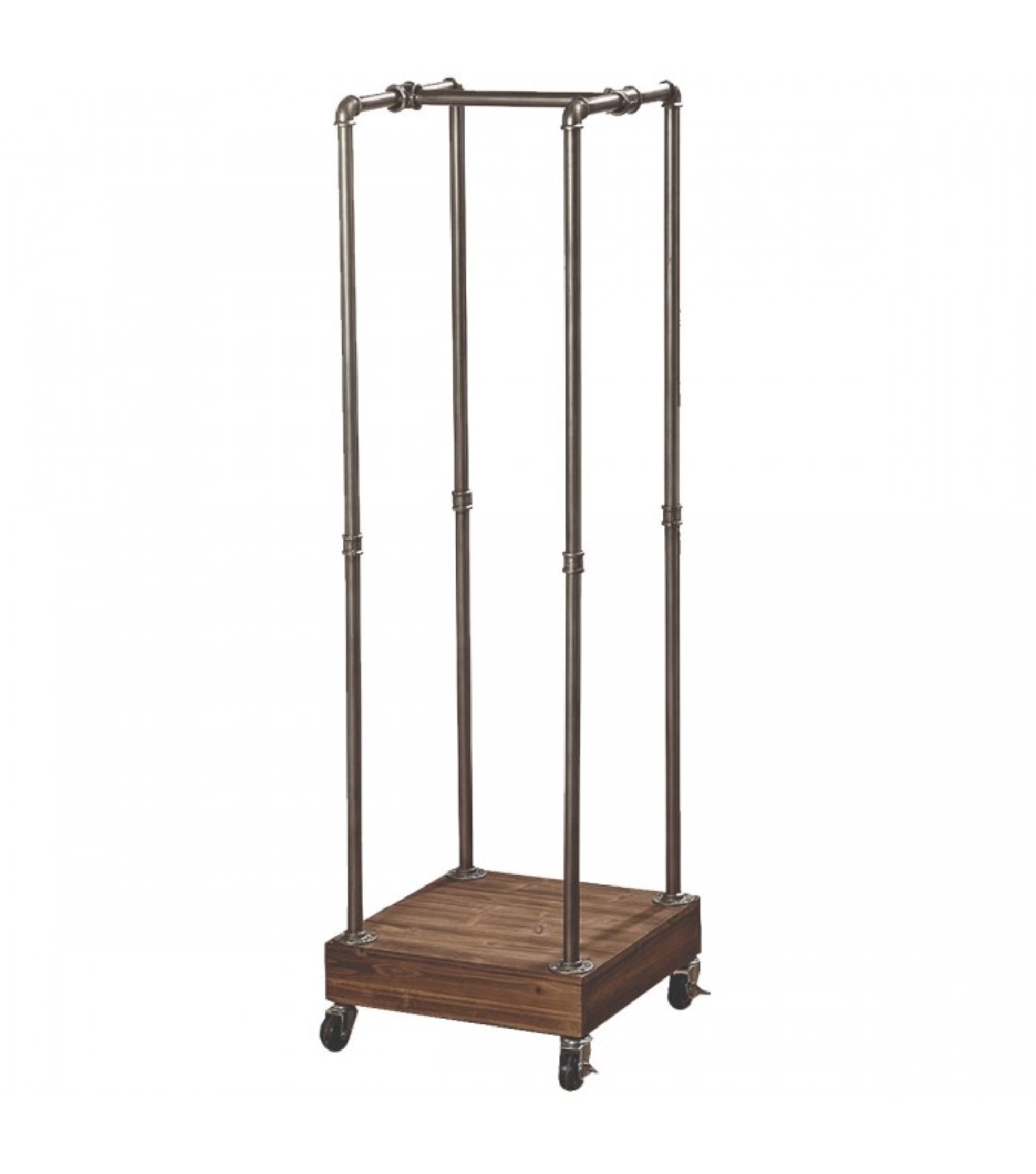Porte vêtements bois et métal style industriel H153