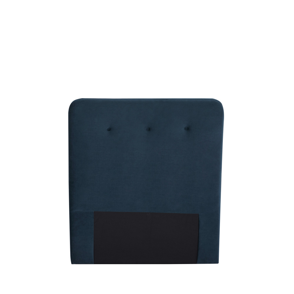 TÃªte de lit en velours 100 cm bleu marine