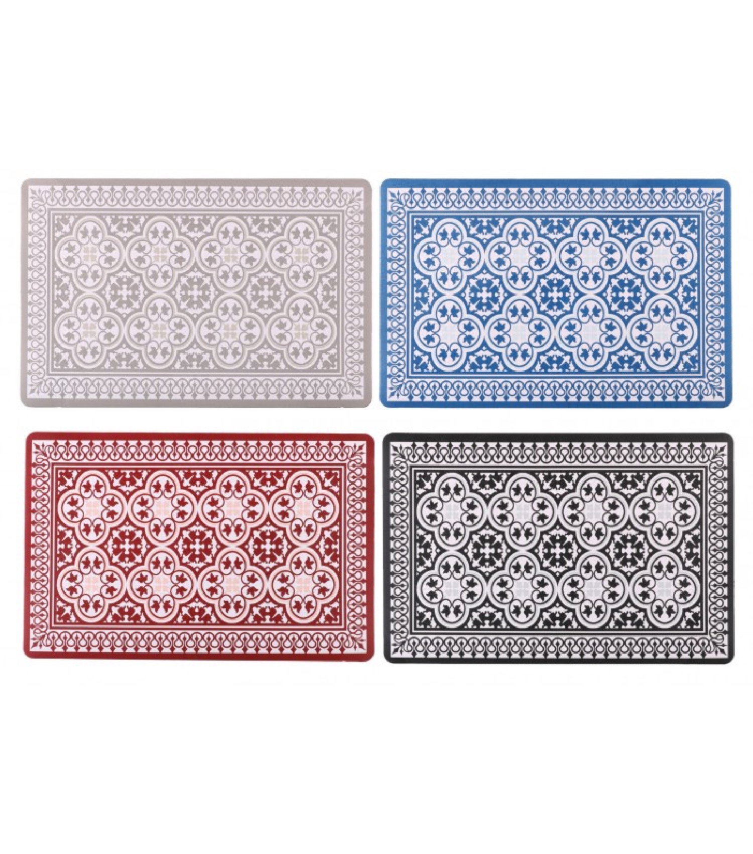 Lot de 12 sets de table vinyle motif mosaïque Lot de 12 sets de table vinyle motif mosaïque