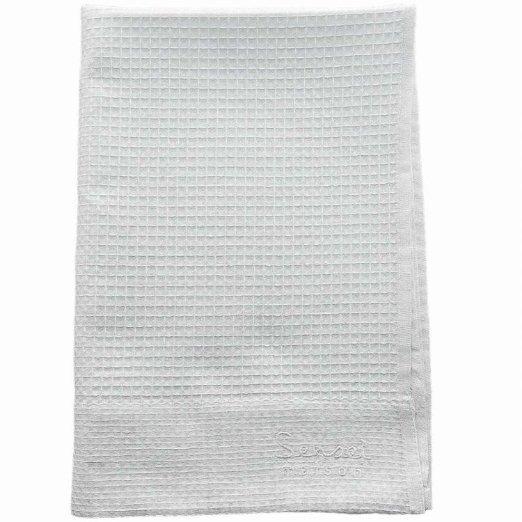 Drap de douche uni en 100% coton blanc 70x140 Drap de douche uni en 100% coton blanc 70x140