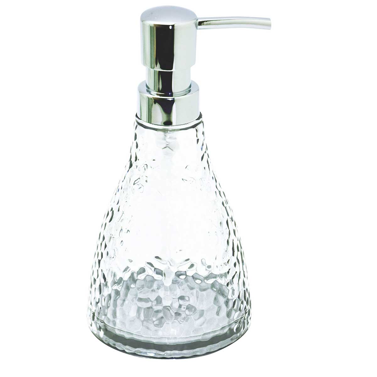 Distributeur de savon effet craquelé transparent Distributeur de savon effet craquelé transparent