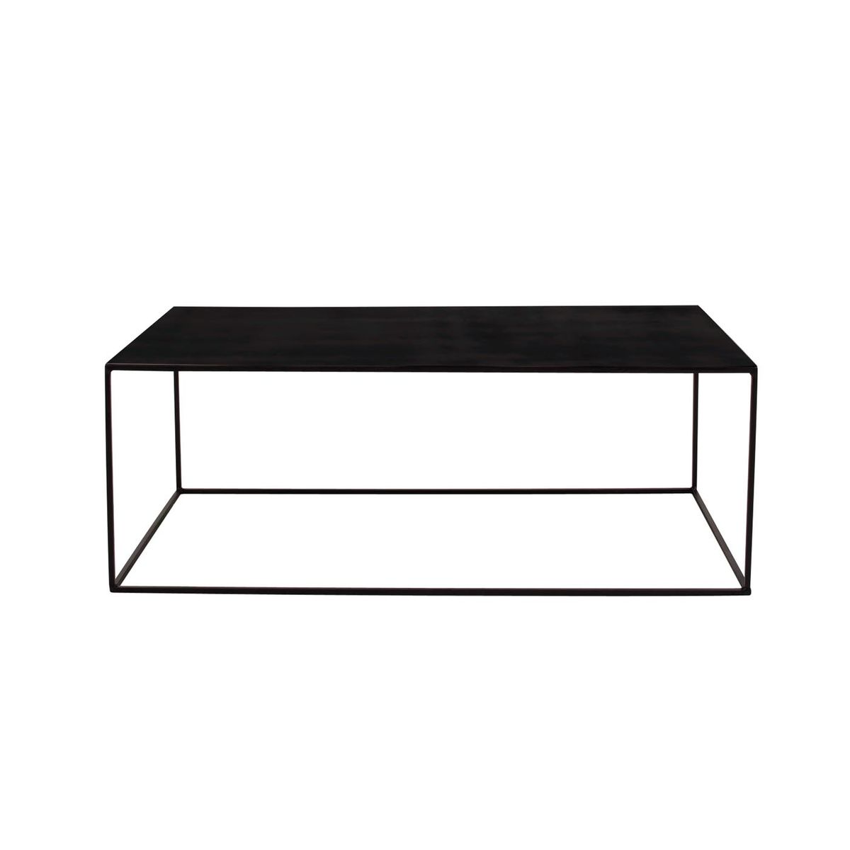 Table basse en mÃ©tal rectangulaire de 110 cm