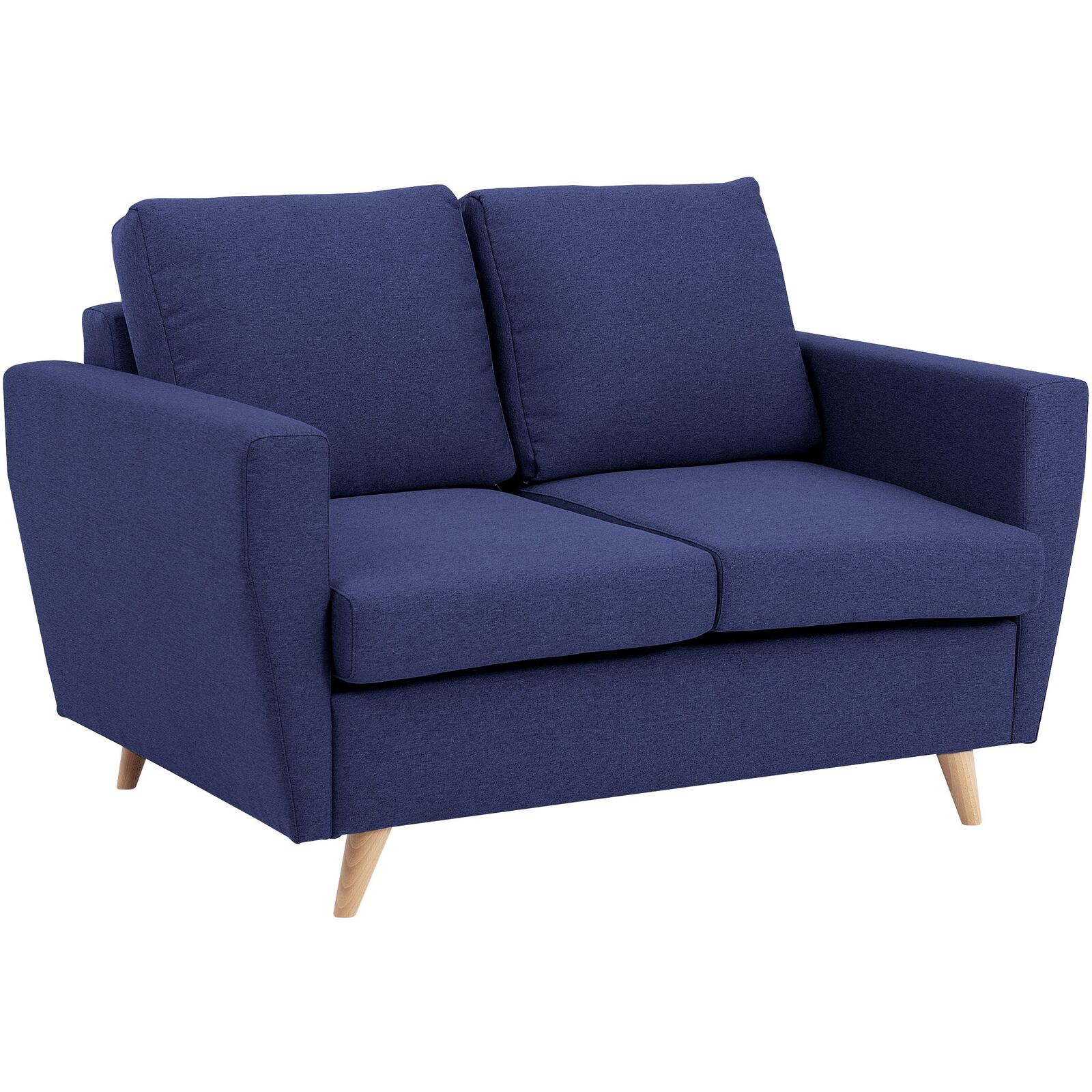 CanapÃ© tissu 2 places bleu h45cm