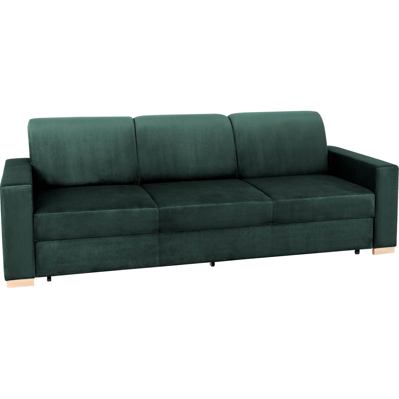 Canapé convertible 3 places tissu vert avocat h40cm Canapé convertible 3 places tissu vert avocat h40cm