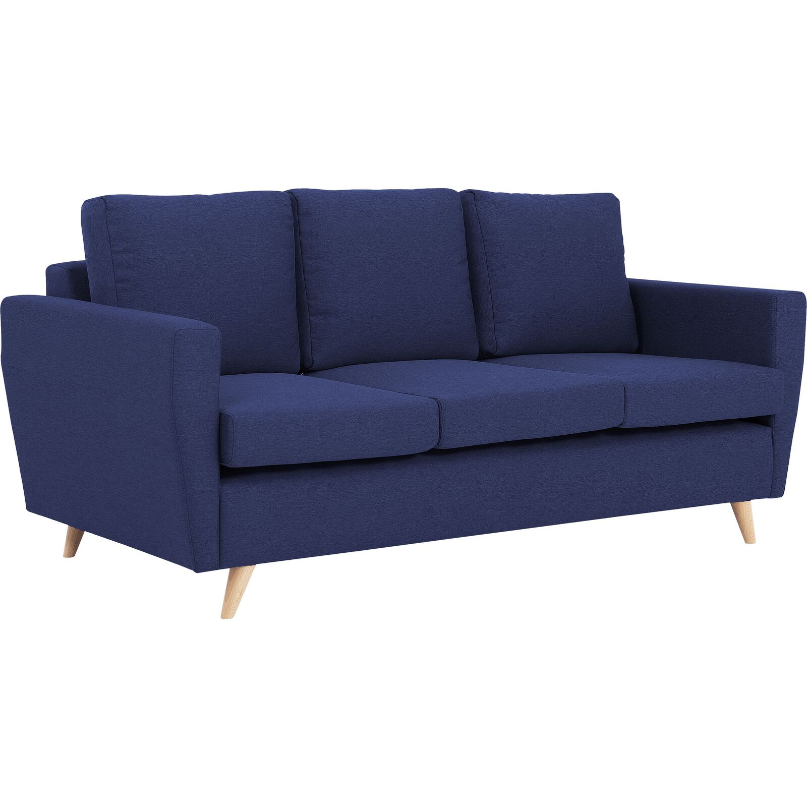 CanapÃ© tissu 3 places bleu h45cm