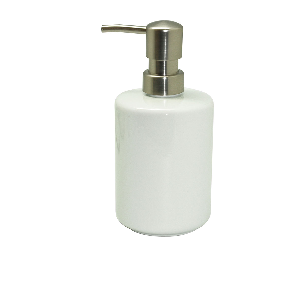 Distributeur de savon en porcelaine blanc Distributeur de savon en porcelaine blanc