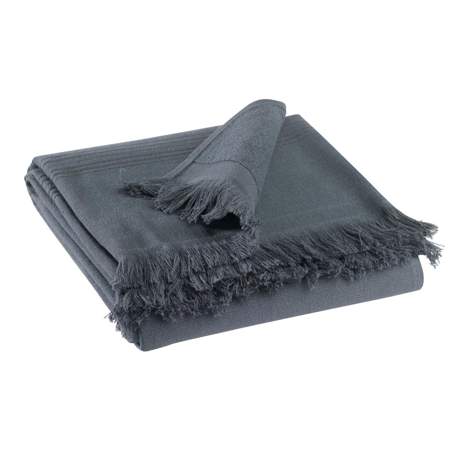 Drap de douche en coton ombre 70 x 140 Drap de douche en coton ombre 70 x 140
