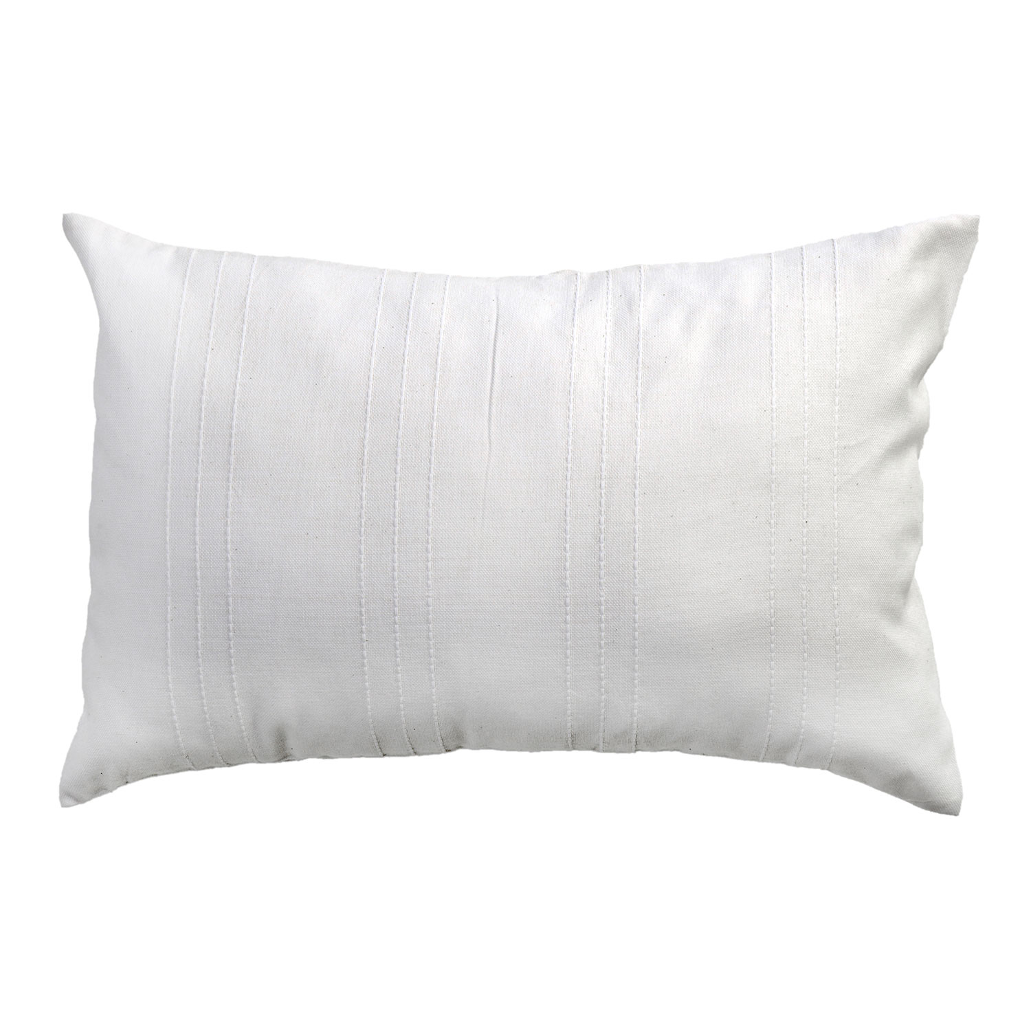 Housse de coussin coton reliefs discrets uni blanc-écru 35 x 50 Housse de coussin coton reliefs discrets uni blanc-écru 35 x 50