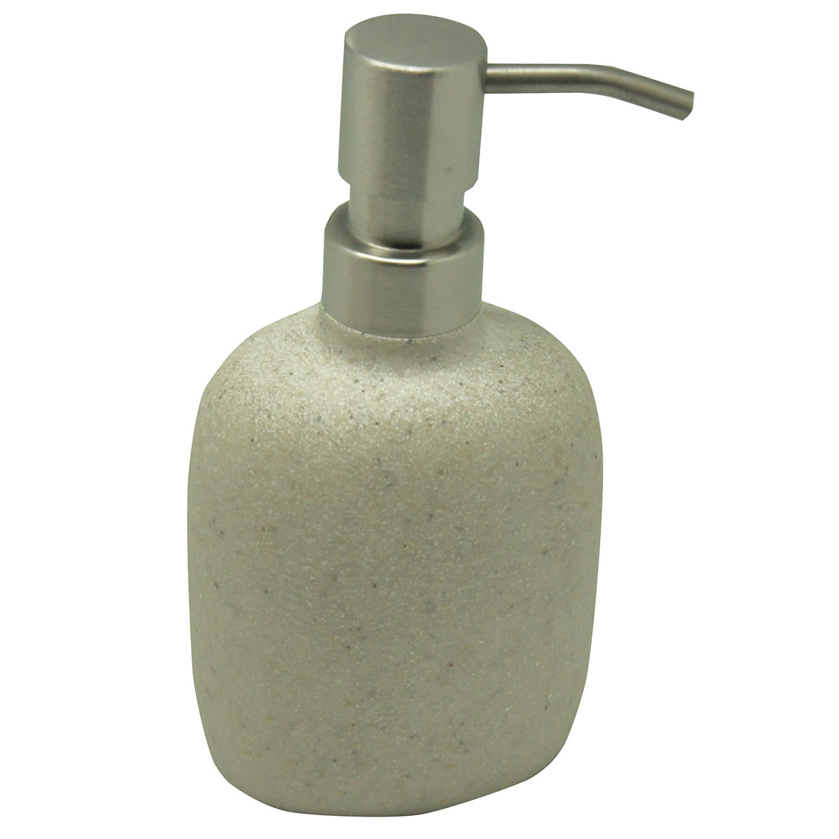 Distributeur de savon en résine effet sable sable Distributeur de savon en résine effet sable sable