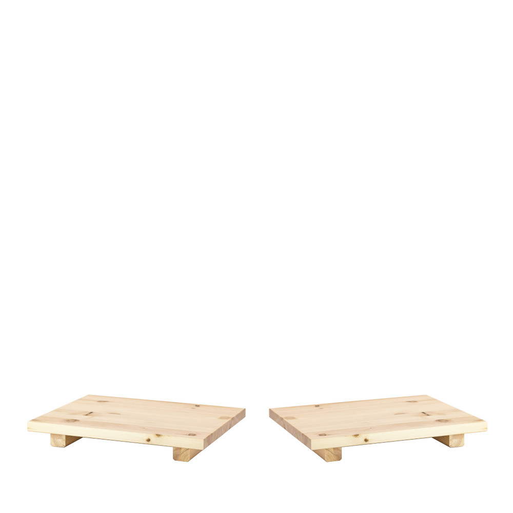 2 tables de chevet en bois