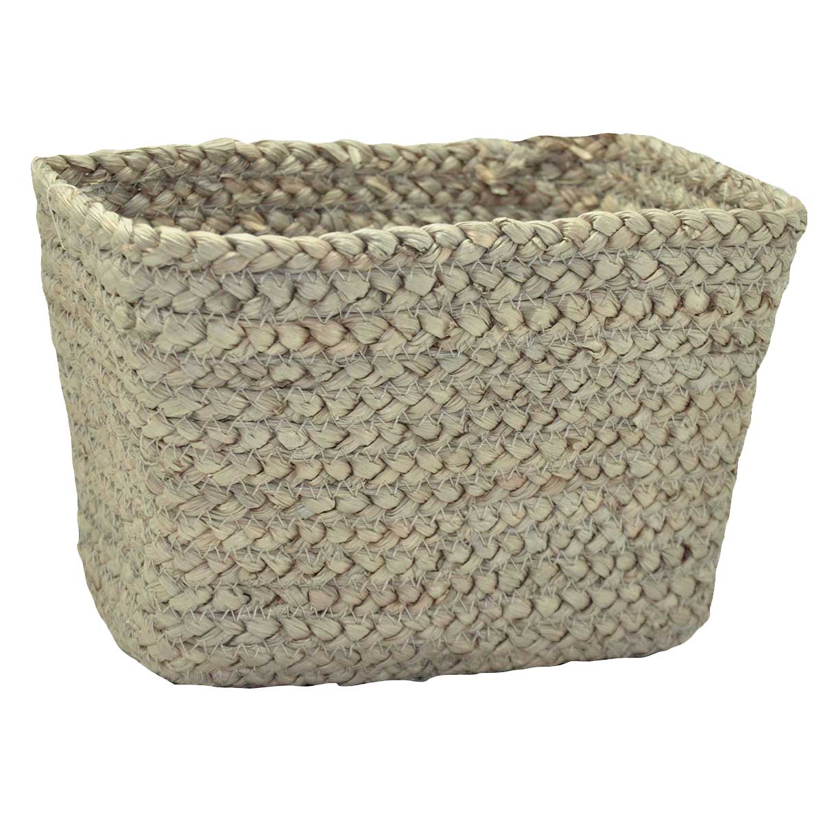 Panier rectangulaire en fibre de mais taupe Panier rectangulaire en fibre de mais taupe