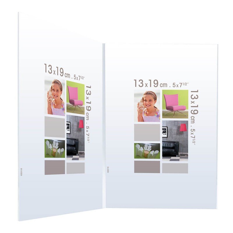 Cadre photo double cristal plexiglas® 13x19 Cadre photo double cristal plexiglas® 13x19