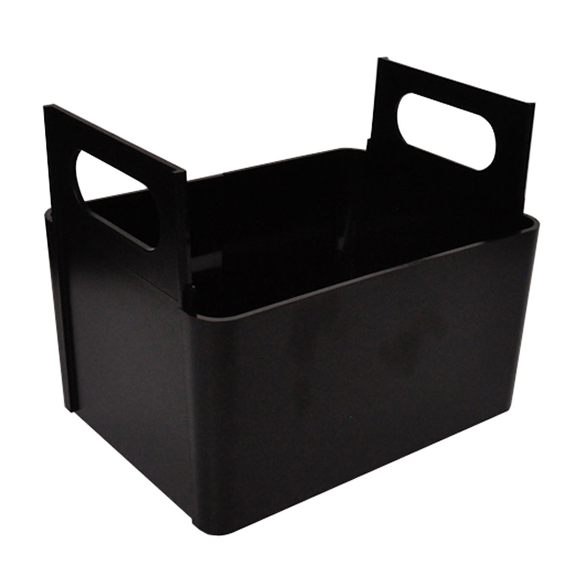 Panier à anses uni noir Panier à anses uni noir