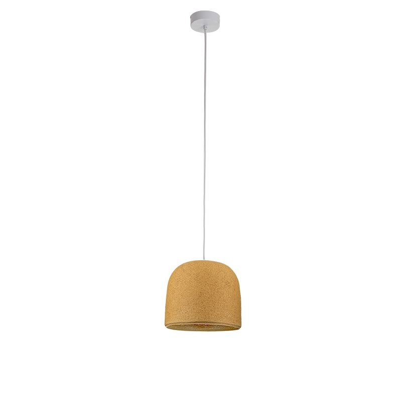 Suspension simple cloche moutarde