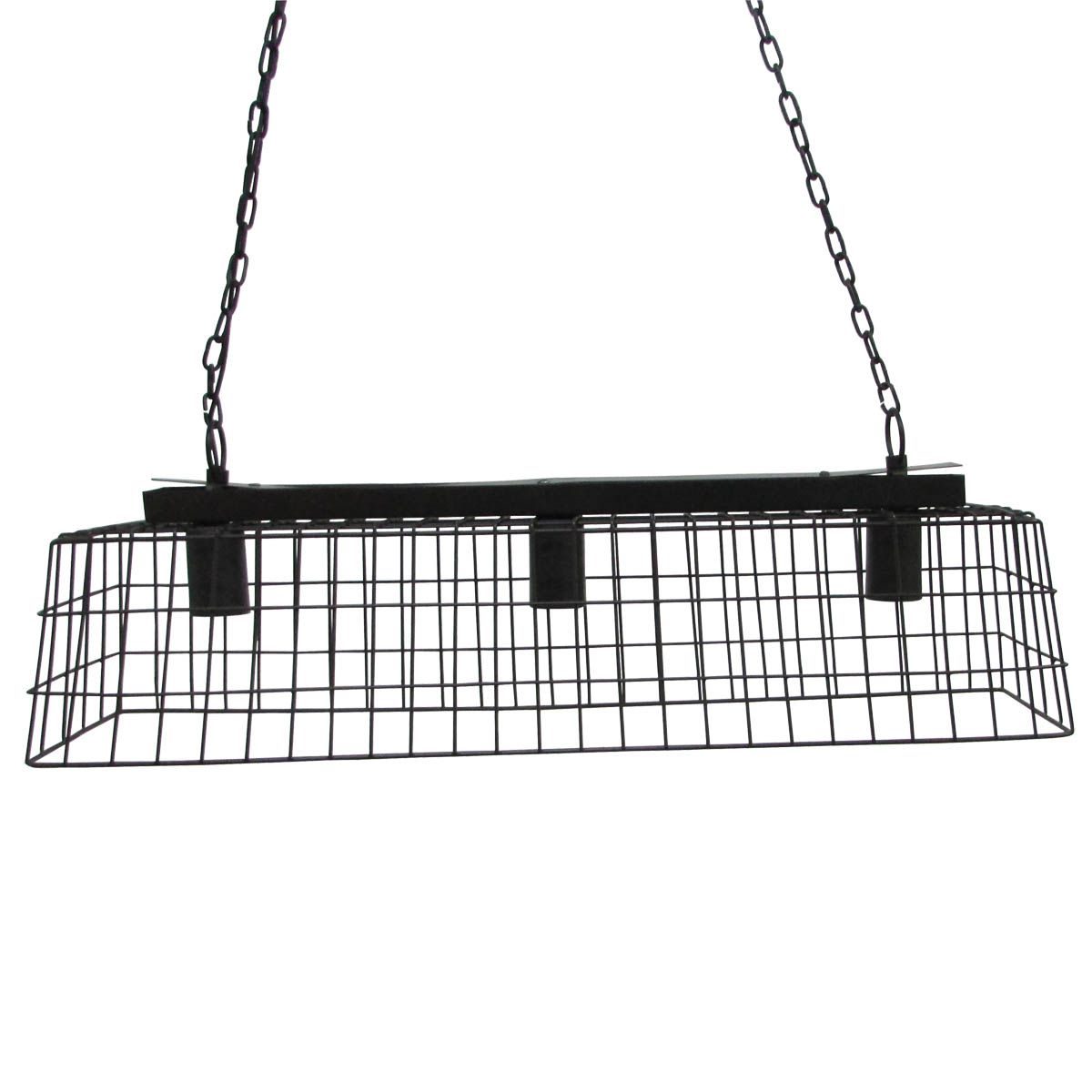 Suspension rectangulaire noire