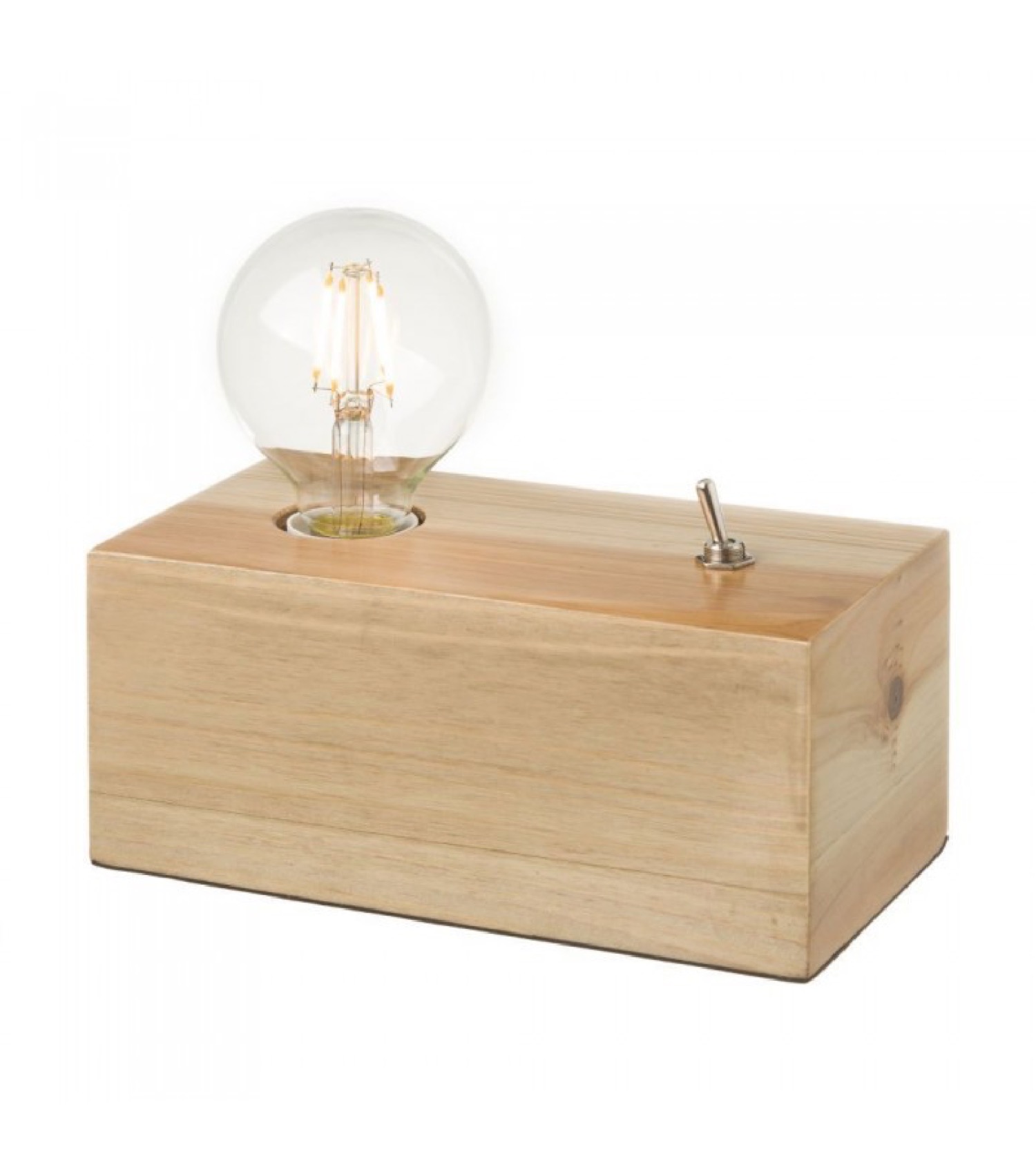 Lampe à poser en bois avec interrupteur Lampe à poser en bois avec interrupteur