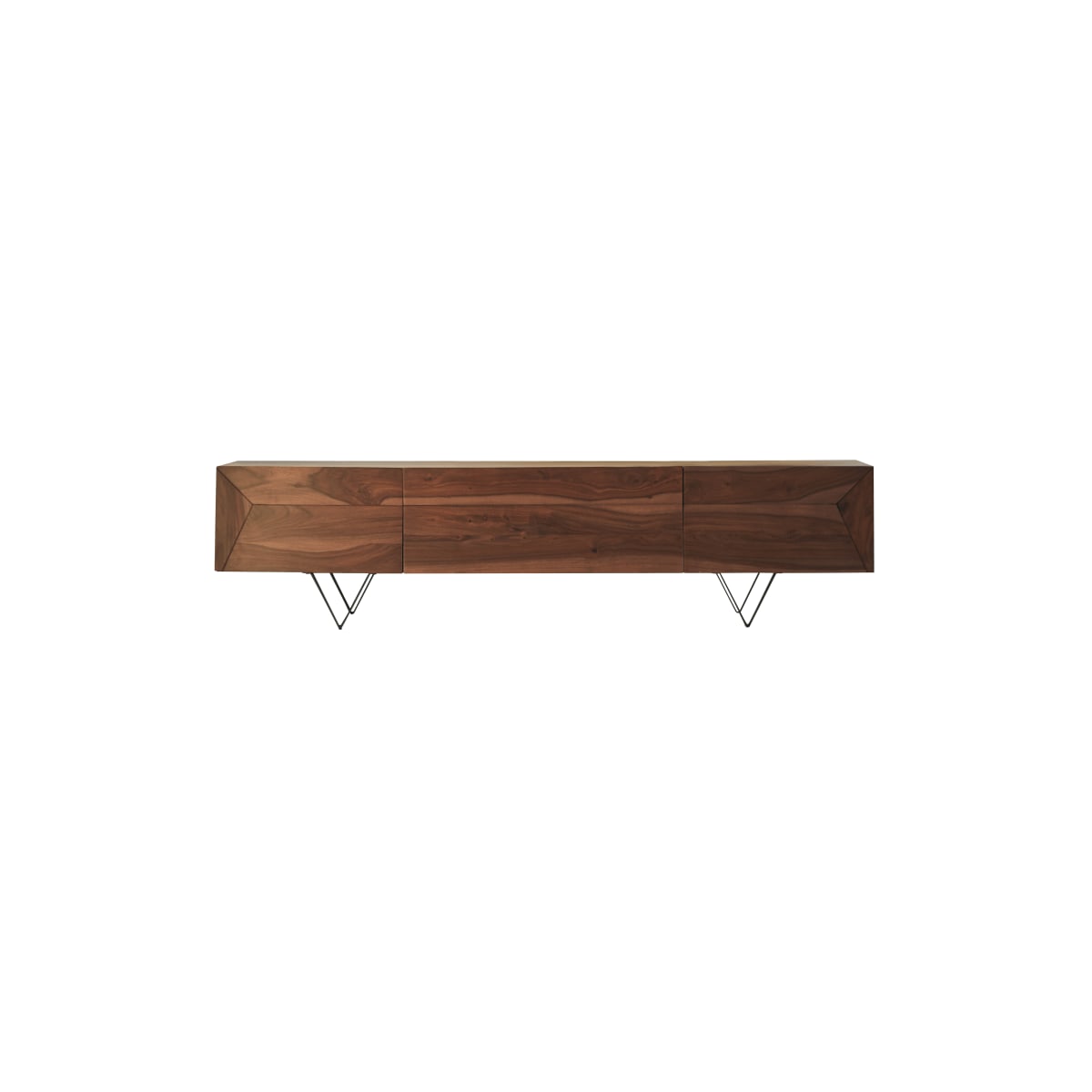 Meuble TV en bois de palissandre massif 175 cm