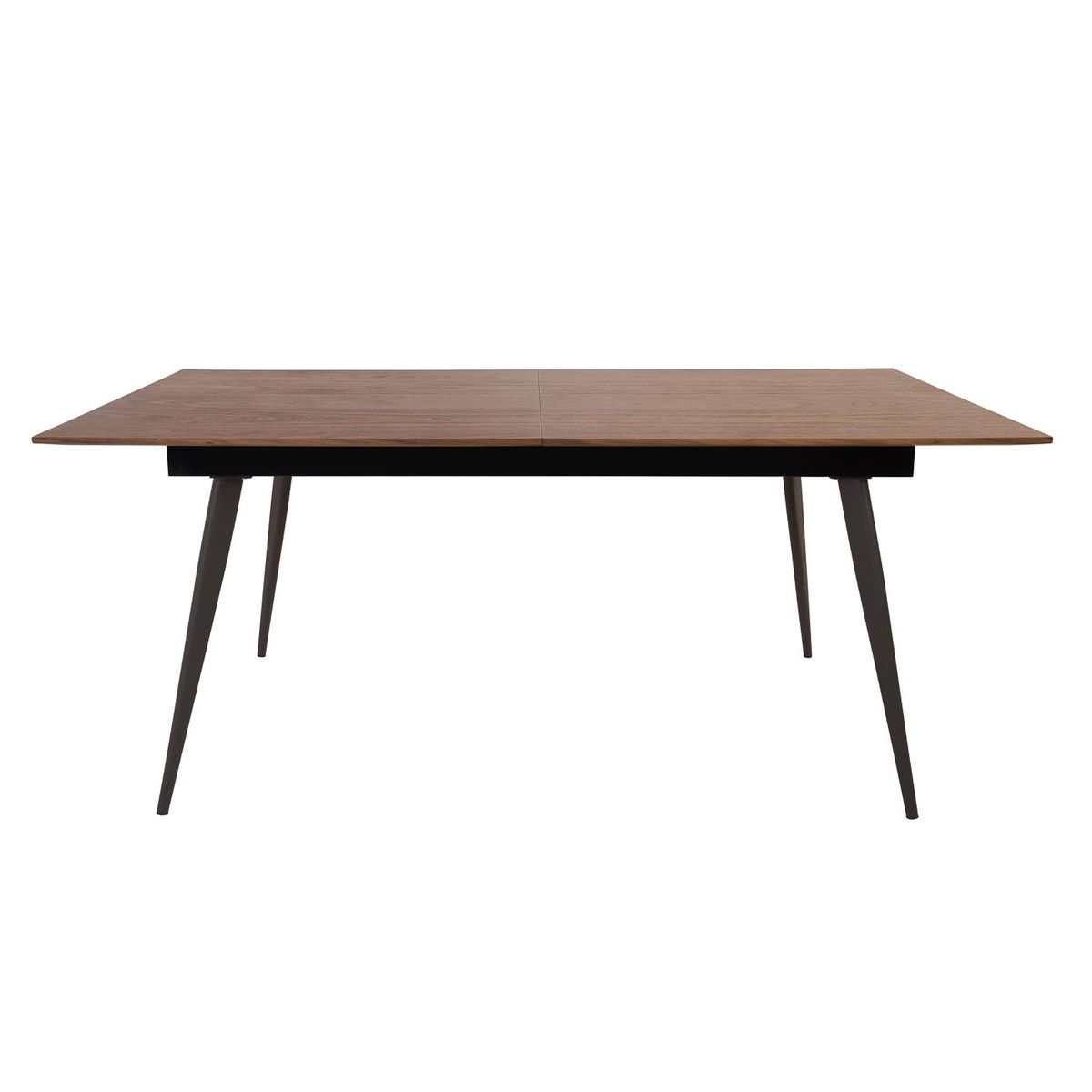 Table extensible noyer plaqué 180 cm + allonge intégrée Table extensible noyer plaqué 180 cm + allonge intégrée