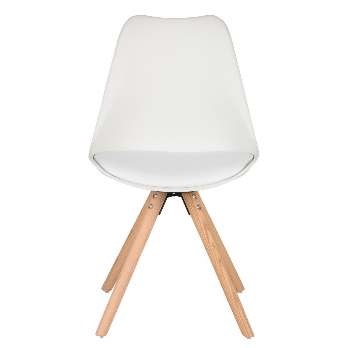 Chaise scandinave à coque piétement chêne (photo) Chaise scandinave à coque piétement chêne