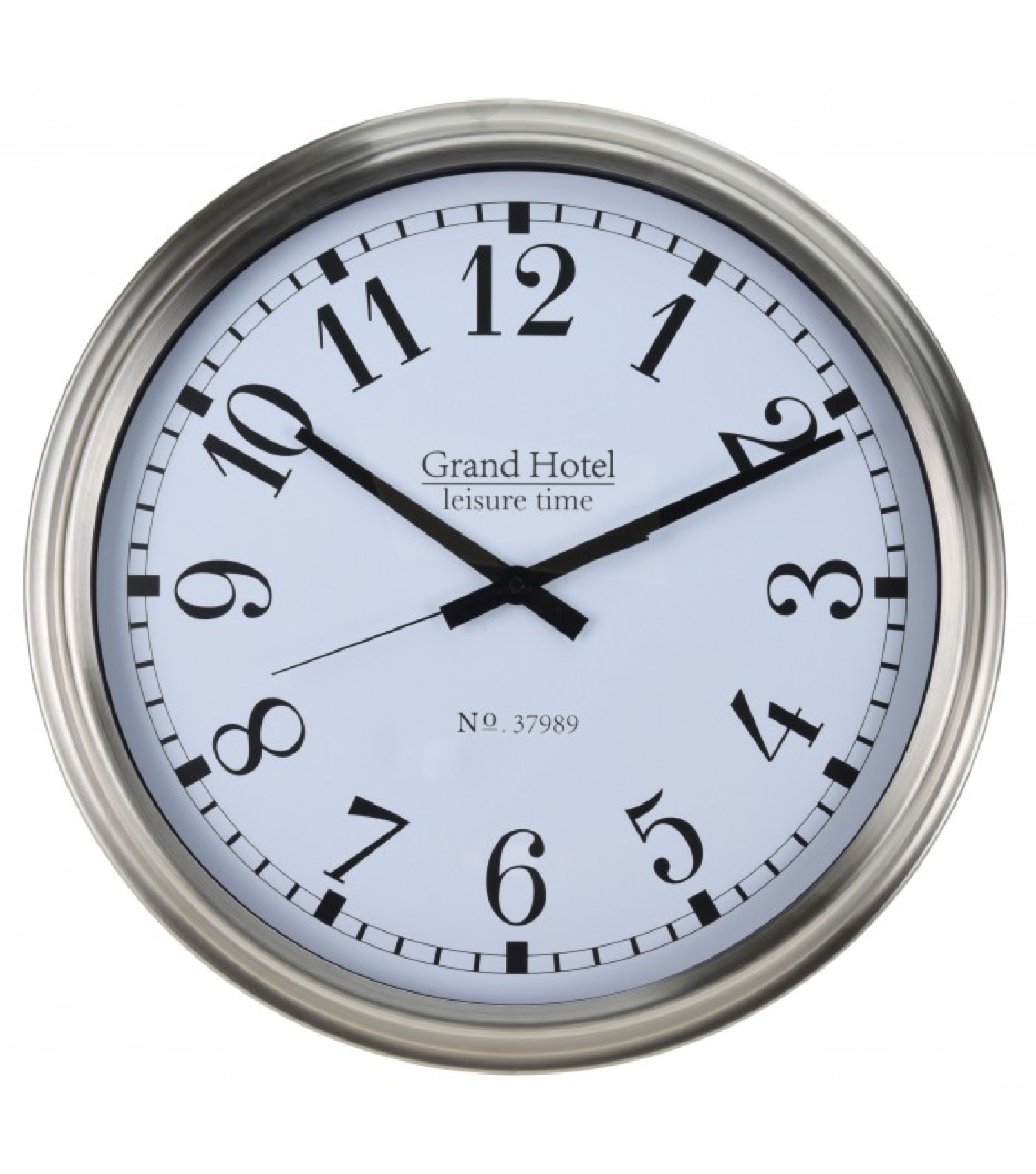 Horloge murale en acier inoxydable D51,6 (photo) Horloge murale en acier inoxydable D51,6