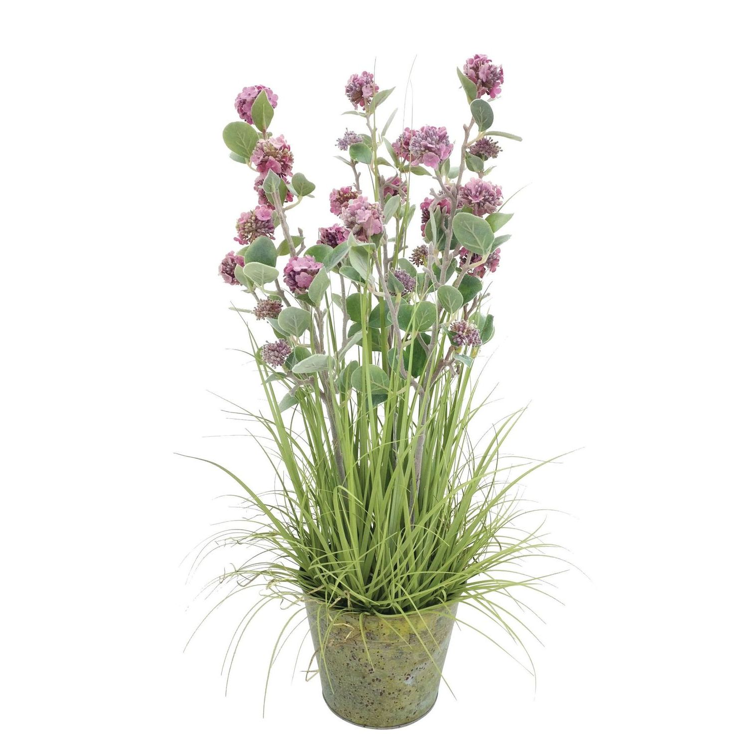 Boule de neige à fleurs roses artificielles 78cm Boule de neige à fleurs roses artificielles 78cm