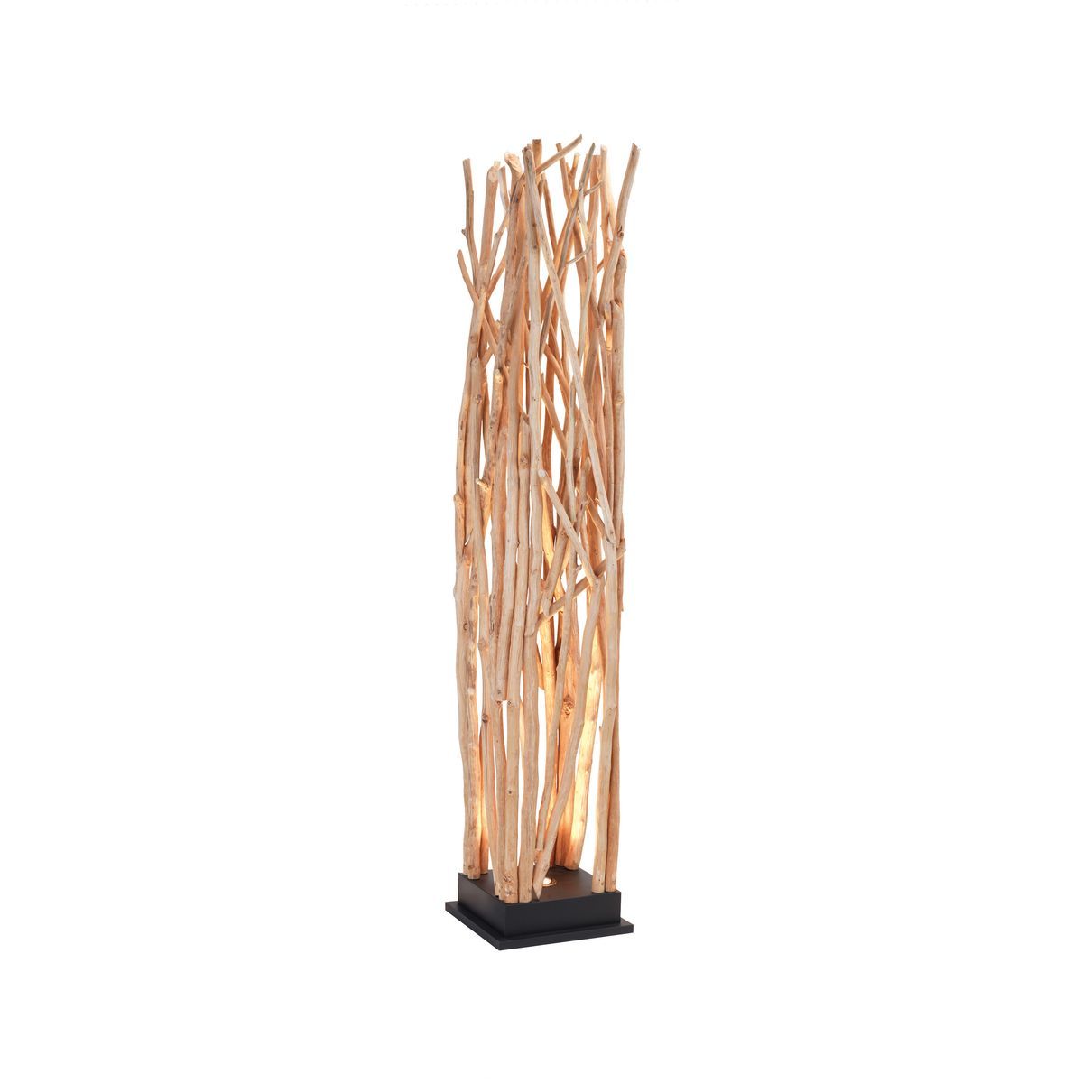 Lampadaire en bois de longan H170 Lampadaire en bois de longan H170