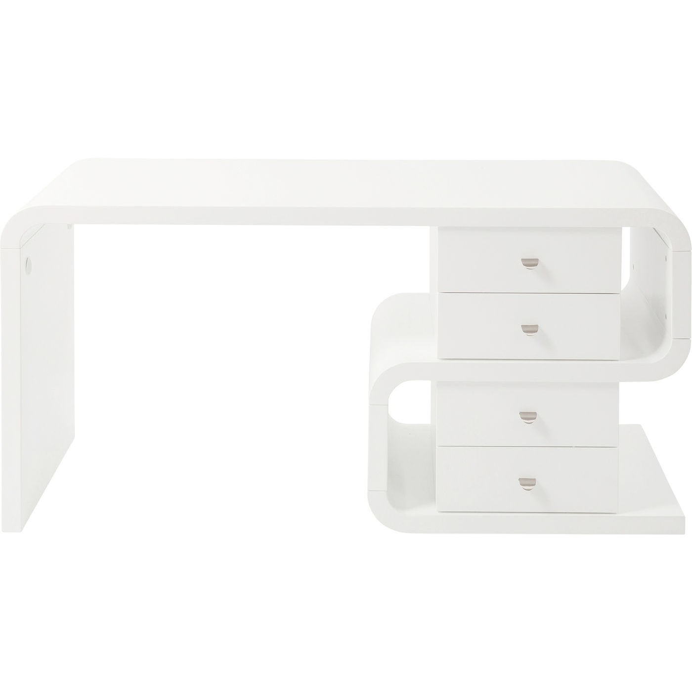 Bureau 4 tiroirs blanc Bureau 4 tiroirs blanc