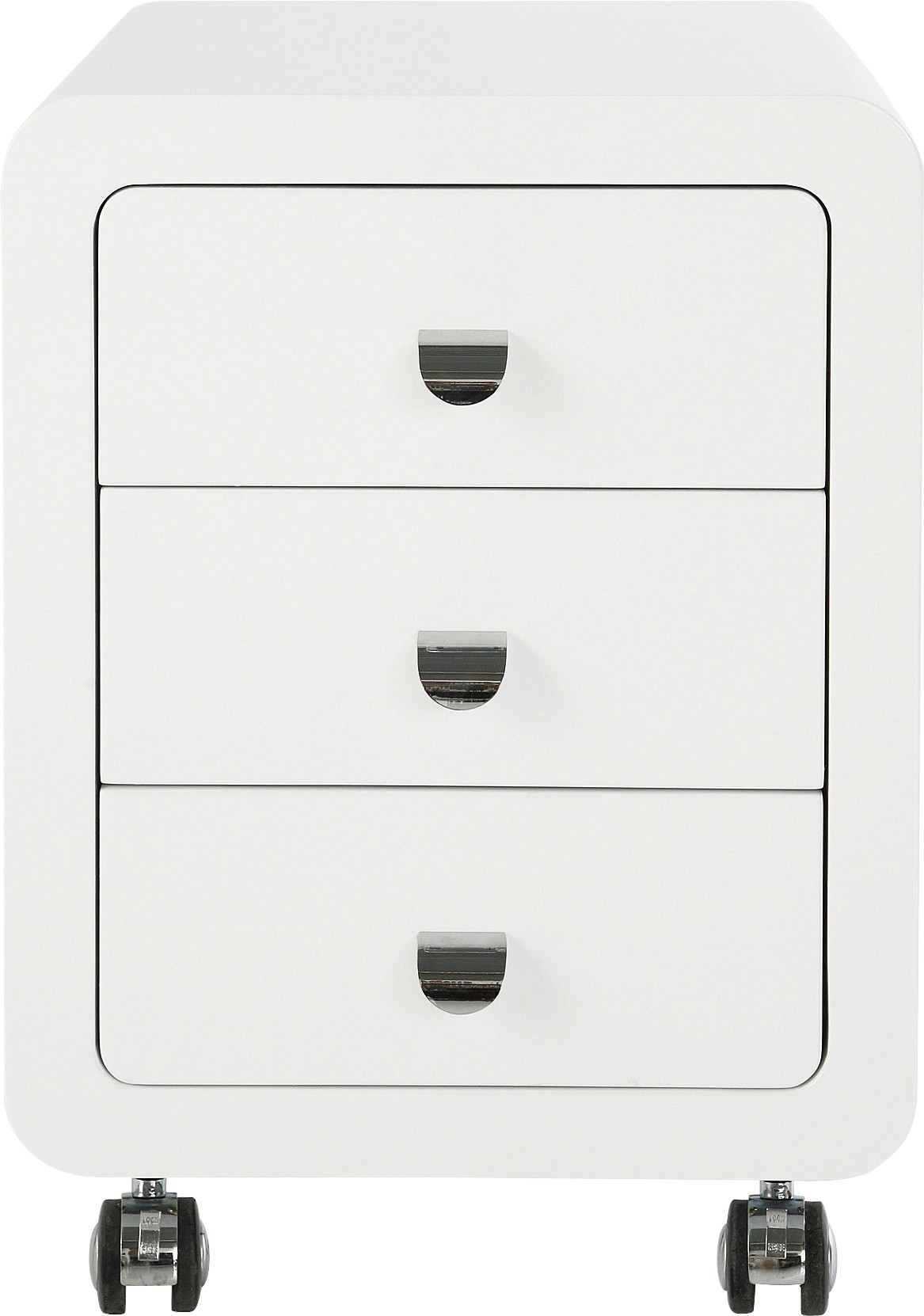 Caisson de bureau 3 tiroirs blanc