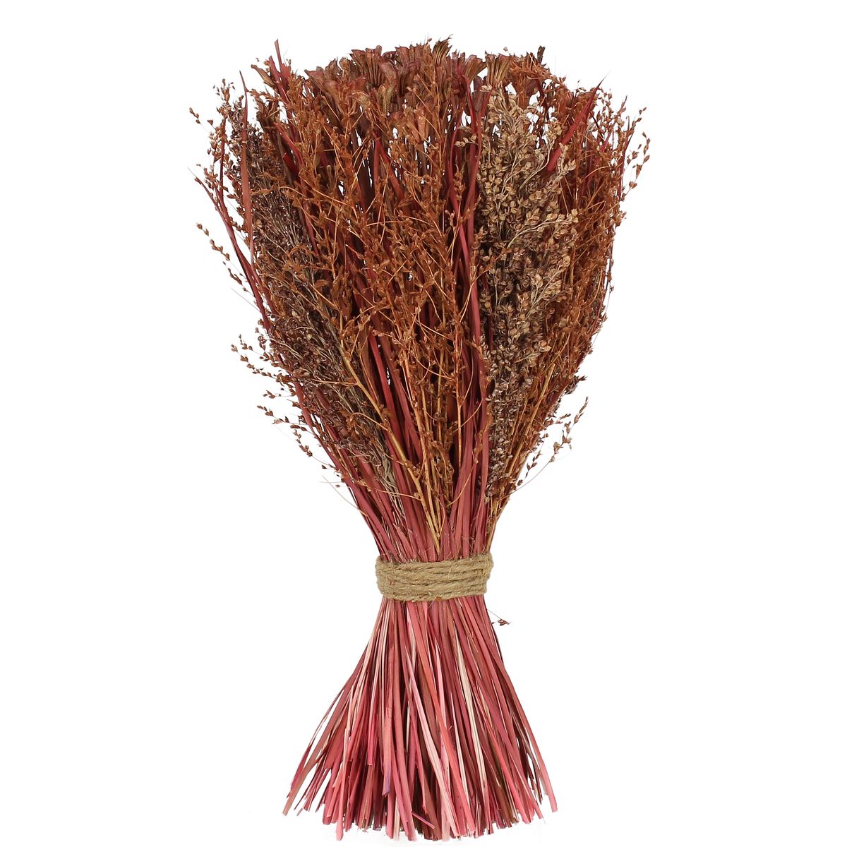 Bouquet fleurs séchées pourpre avec sororoca H42cm Bouquet fleurs séchées pourpre avec sororoca H42cm